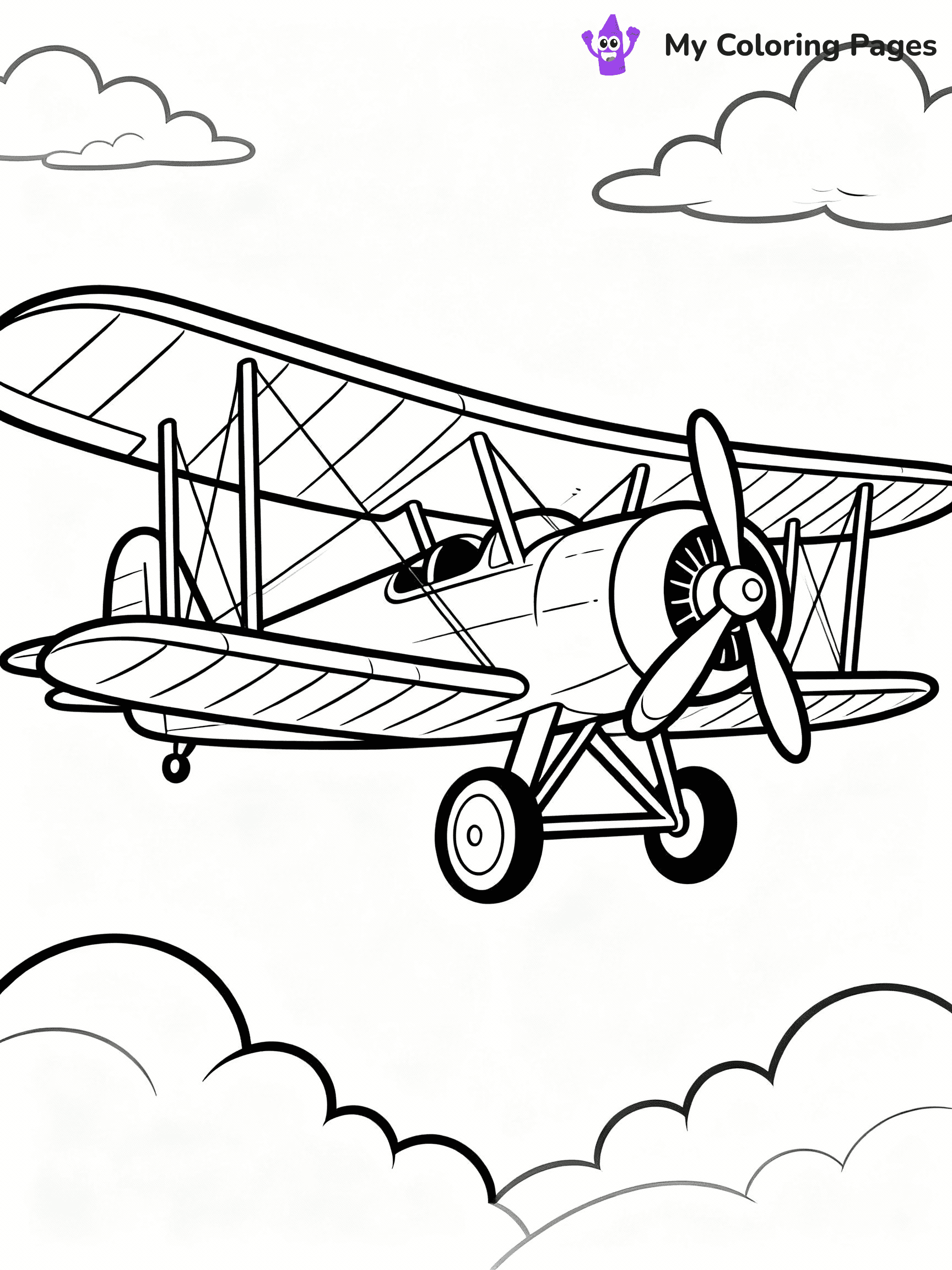 Airplane Coloring Pages - 29