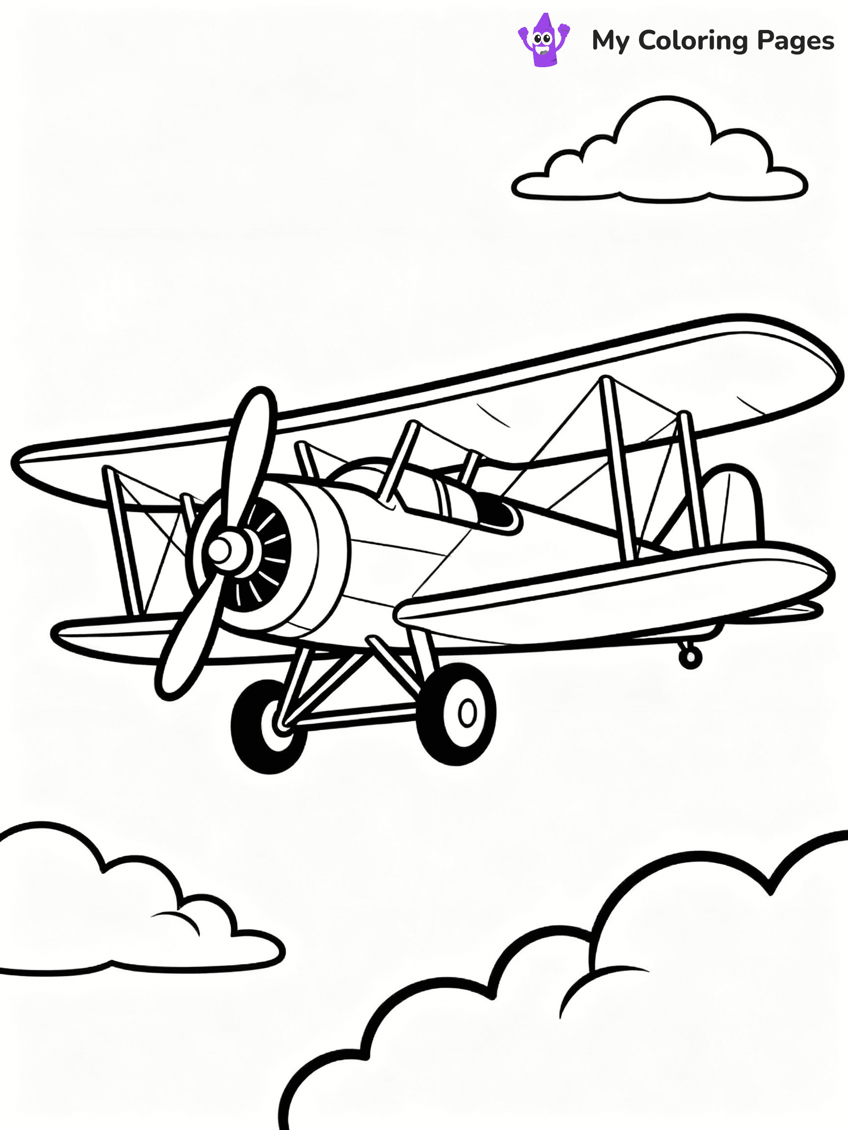 Airplane Coloring Pages - 27