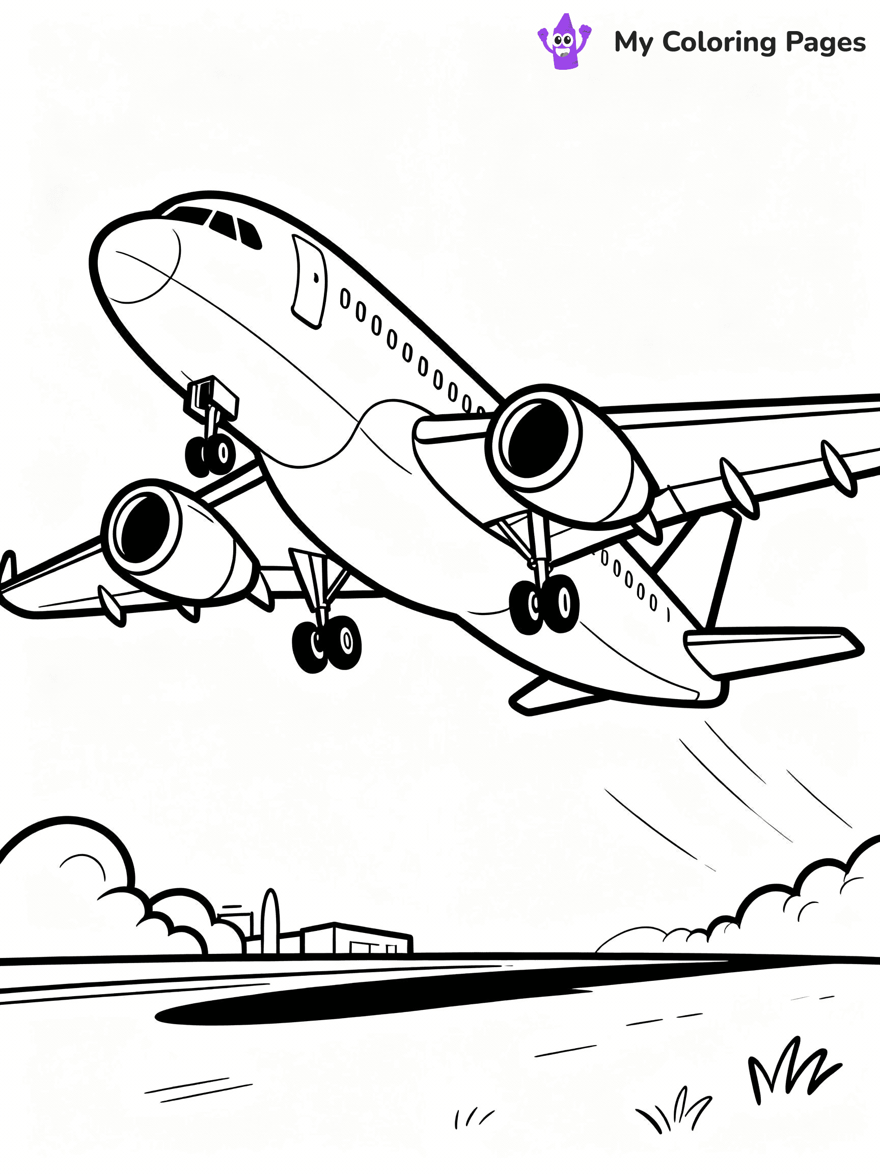 Airplane Coloring Pages - 26