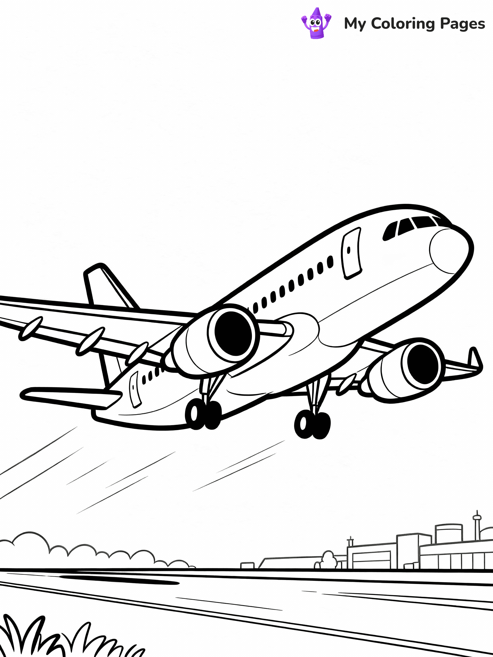 Airplane Coloring Pages - 25