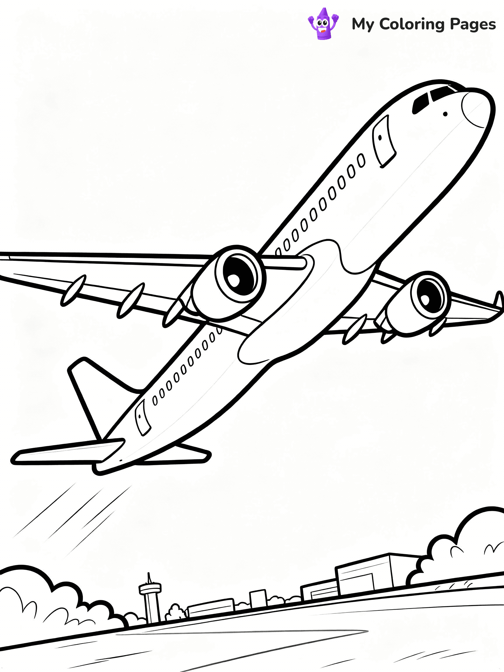 Airplane Coloring Pages - 22