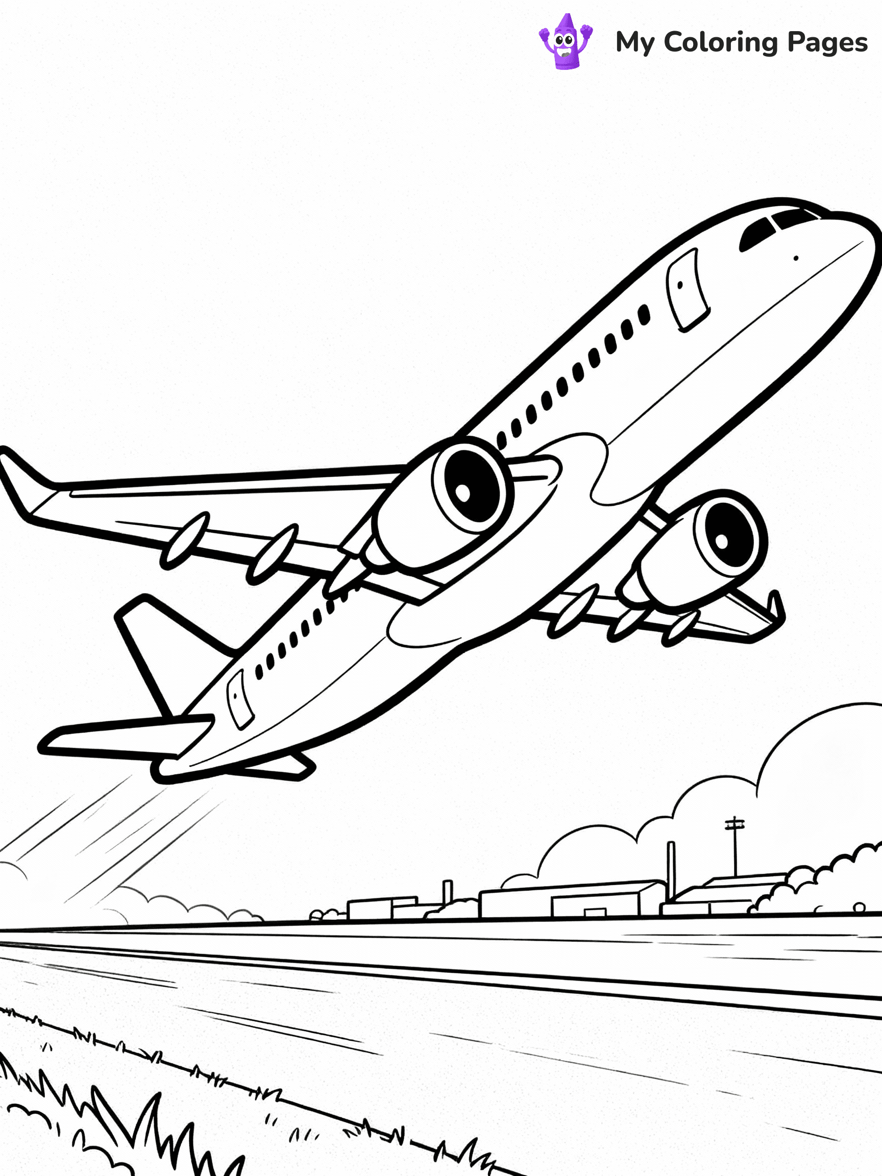 Airplane Coloring Pages - 18
