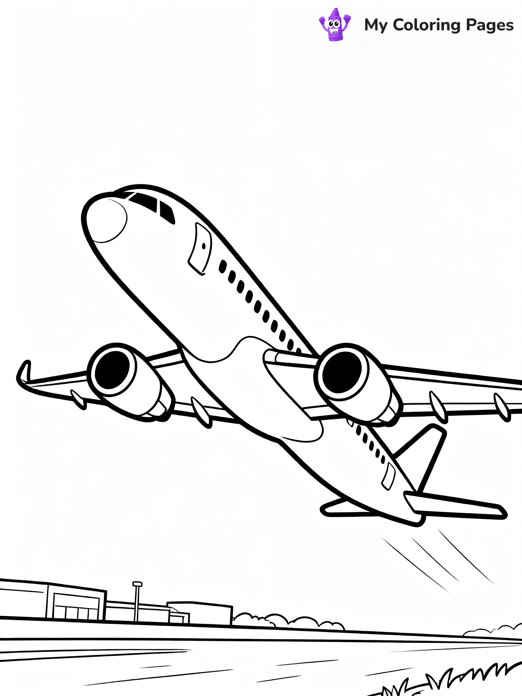 Airplane Coloring Pages - 16