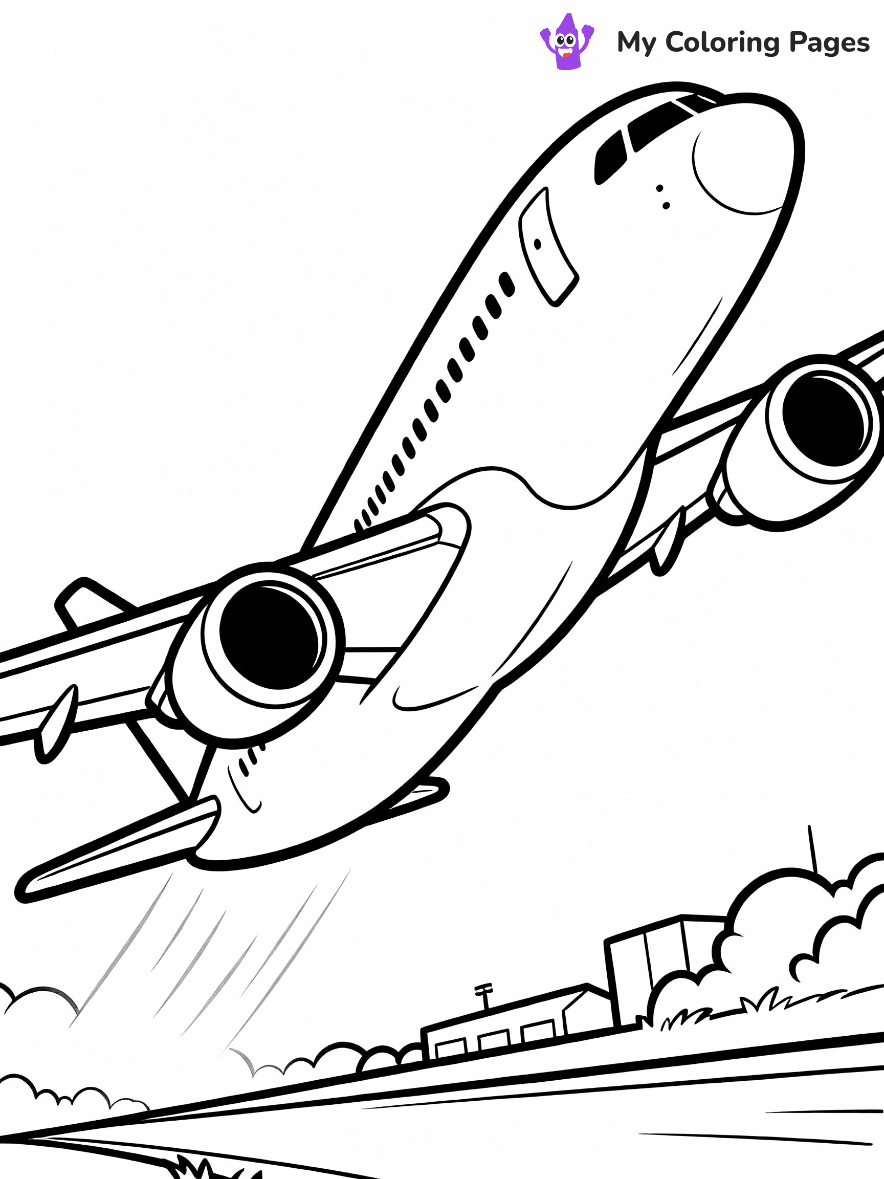 Airplane Coloring Pages - 14