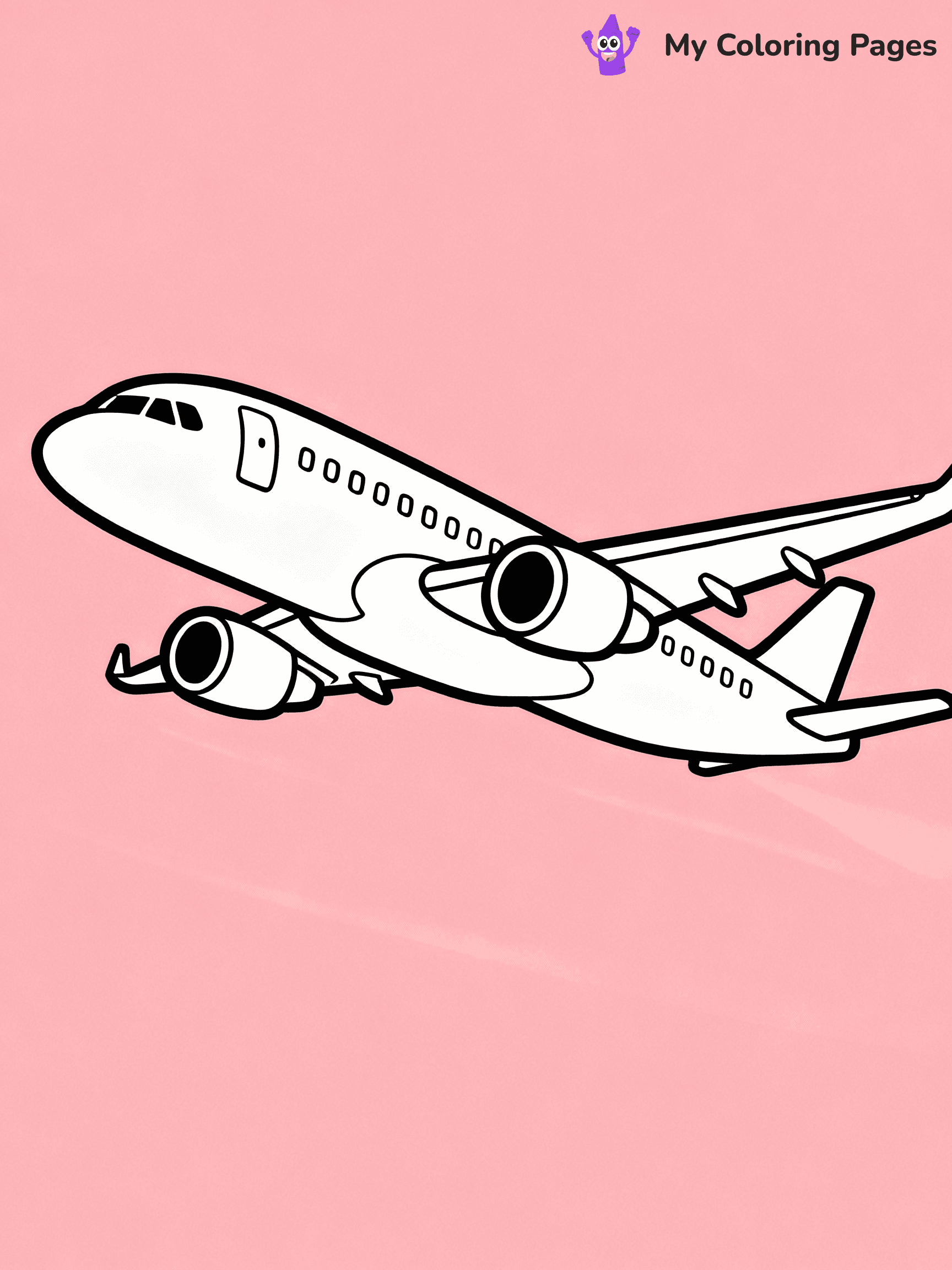 Airplane Coloring Pages - 12