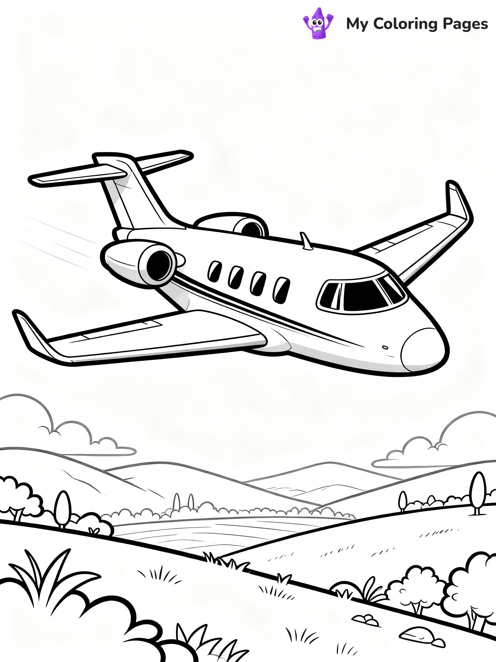 Airplane Coloring Pages - 10