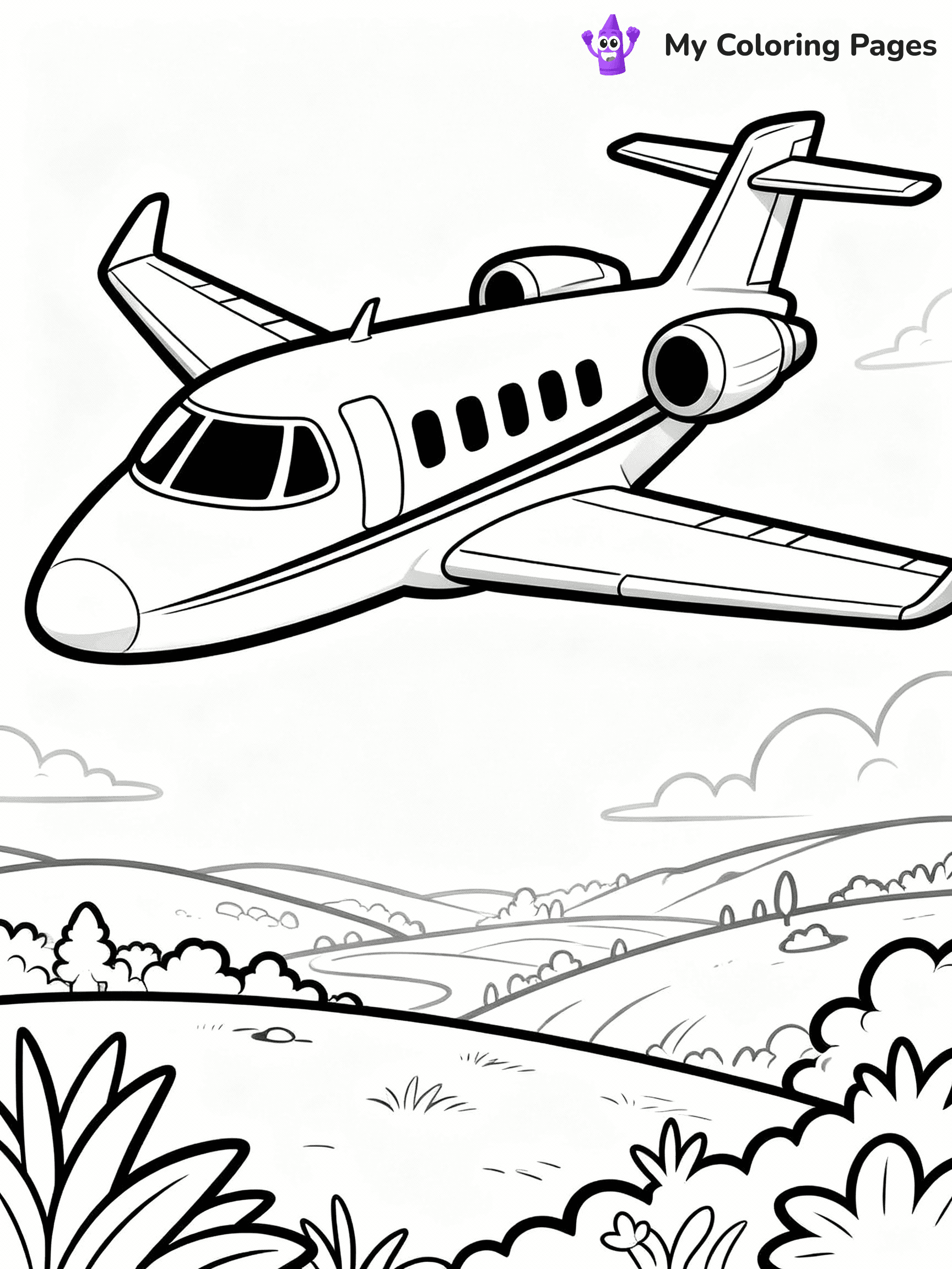 Airplane Coloring Pages - 8