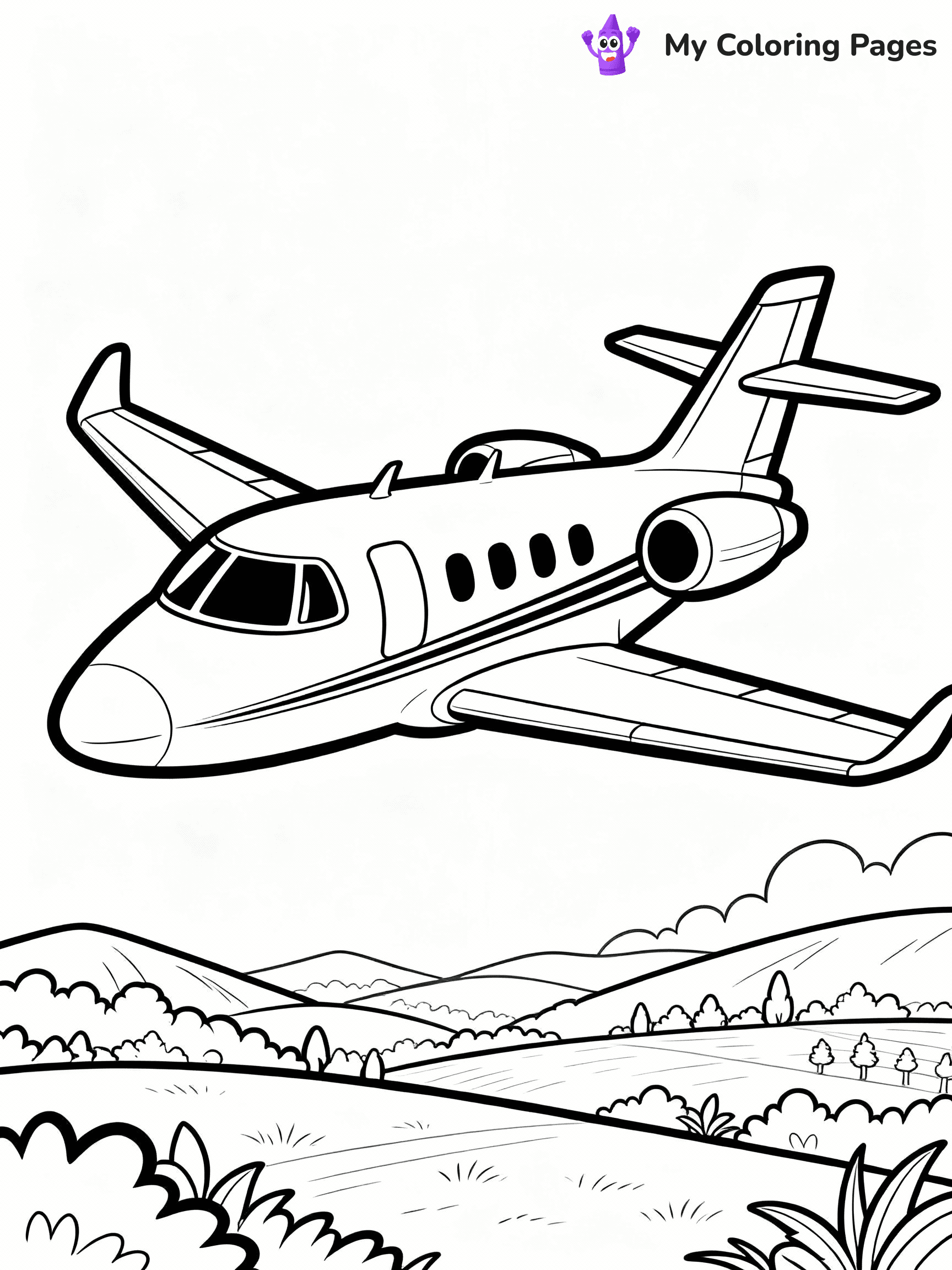 Airplane Coloring Pages - 5