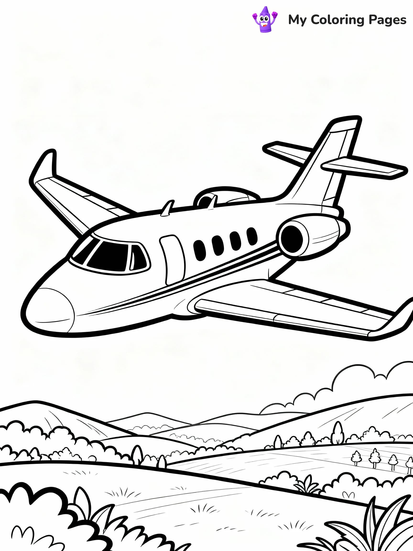 Airplane Coloring Pages - 5