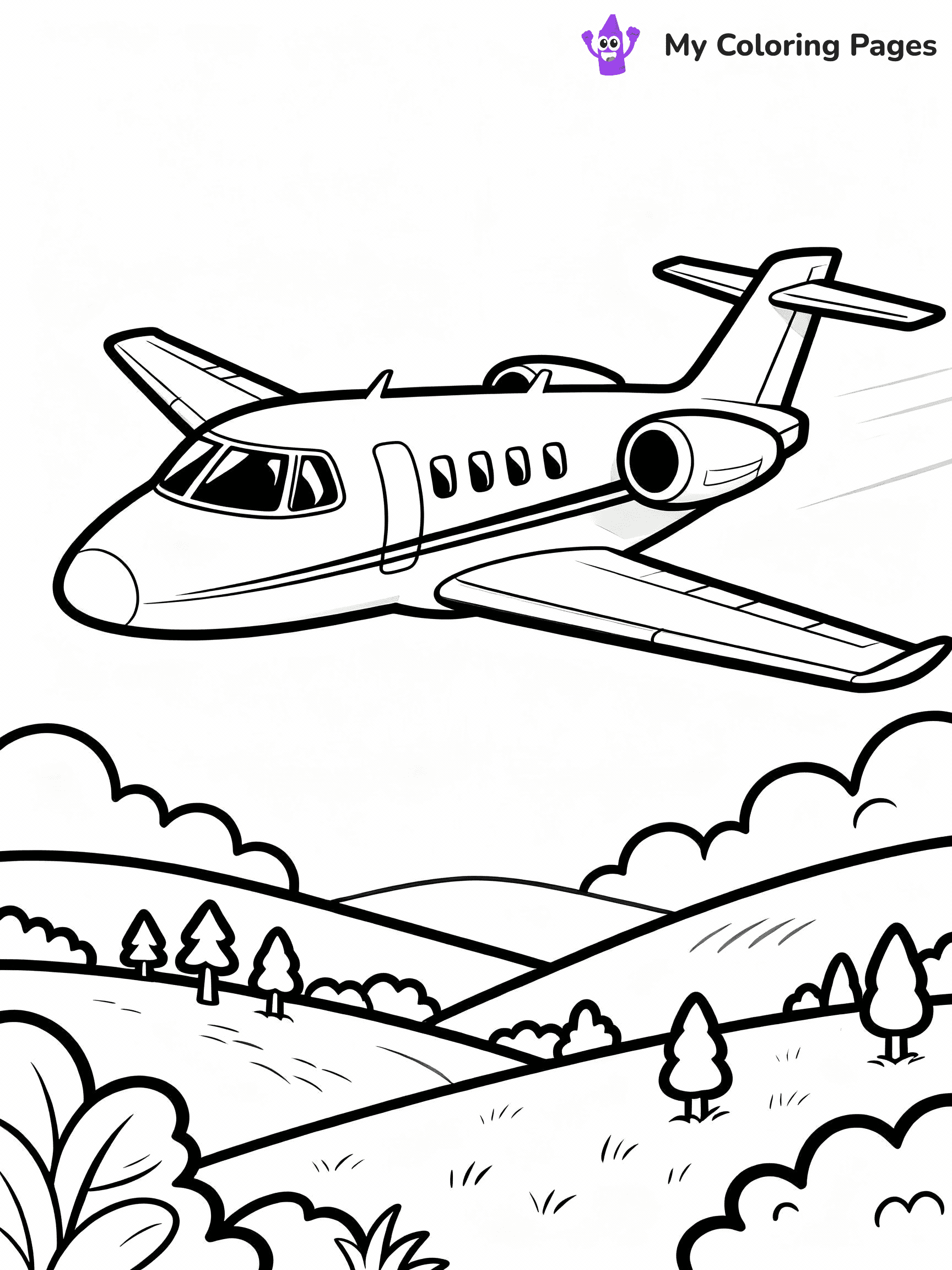 Airplane Coloring Pages - 1