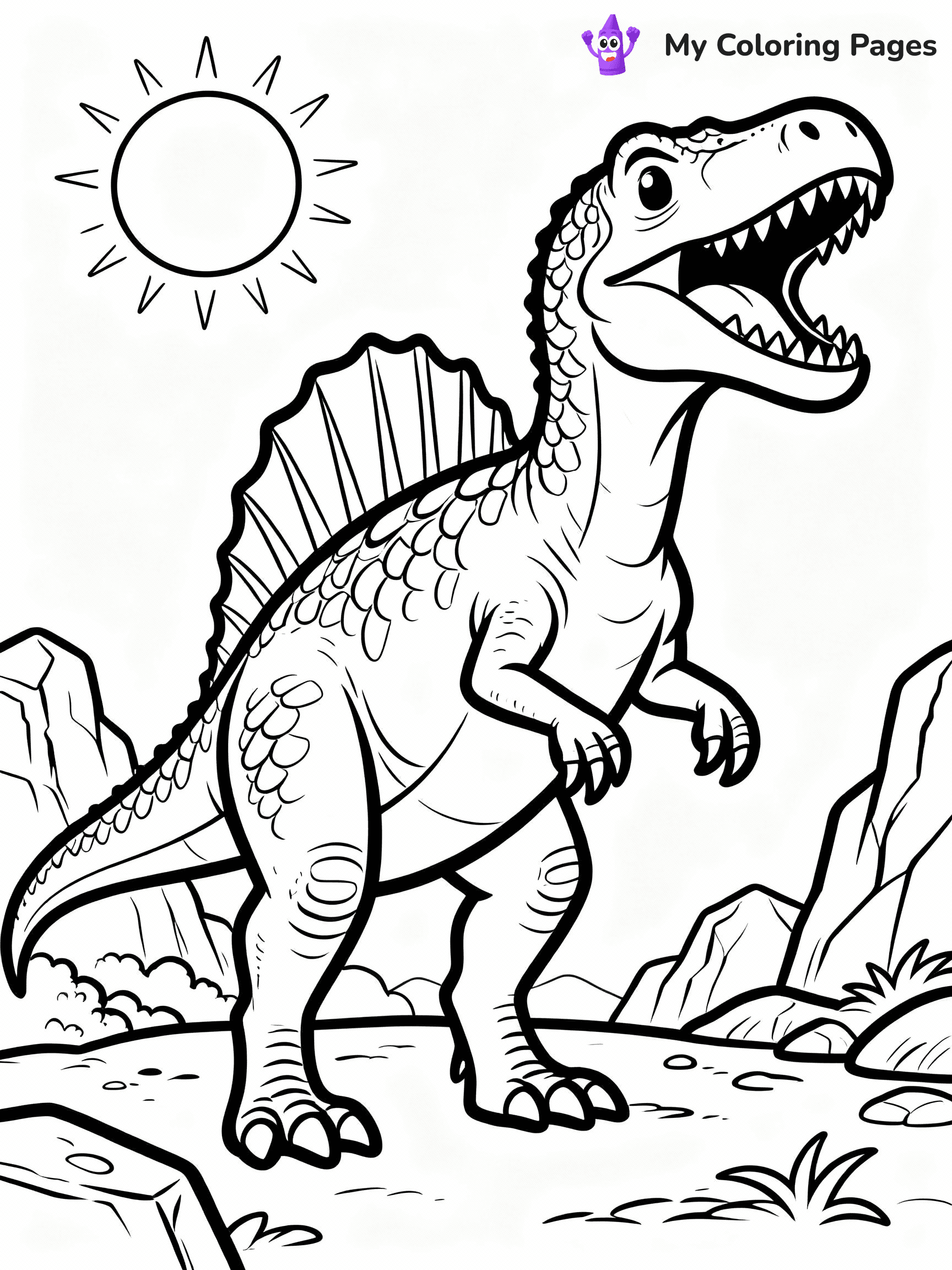 Spinosaurus Coloring Pages - 30