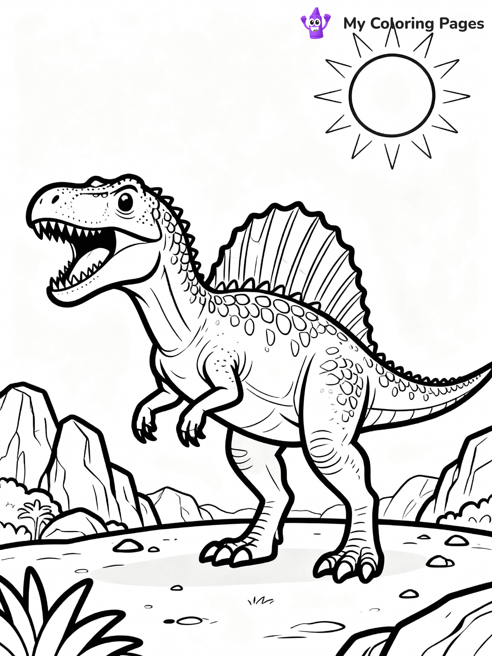 Spinosaurus Coloring Pages - 29