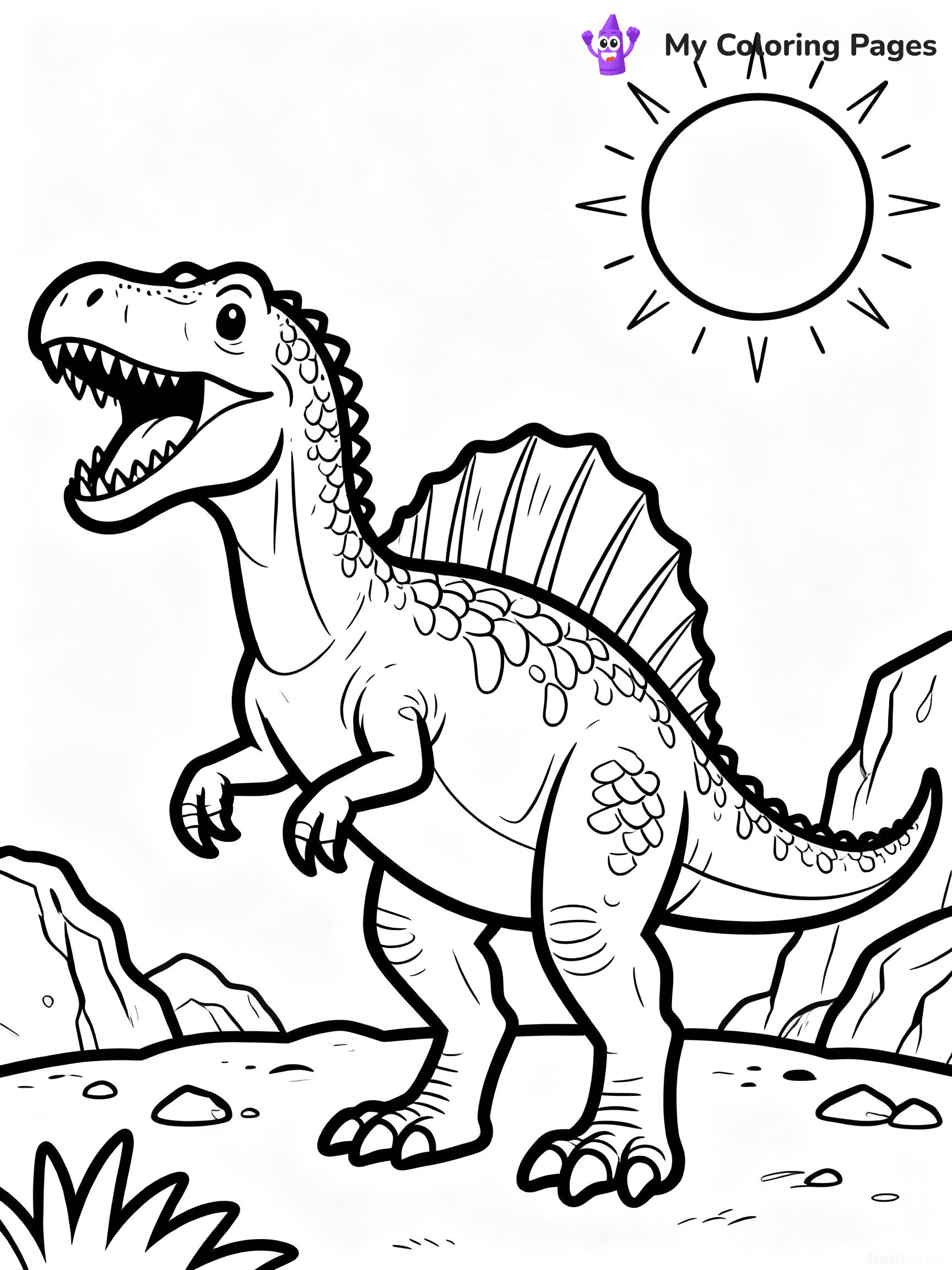 Spinosaurus Coloring Pages - 27