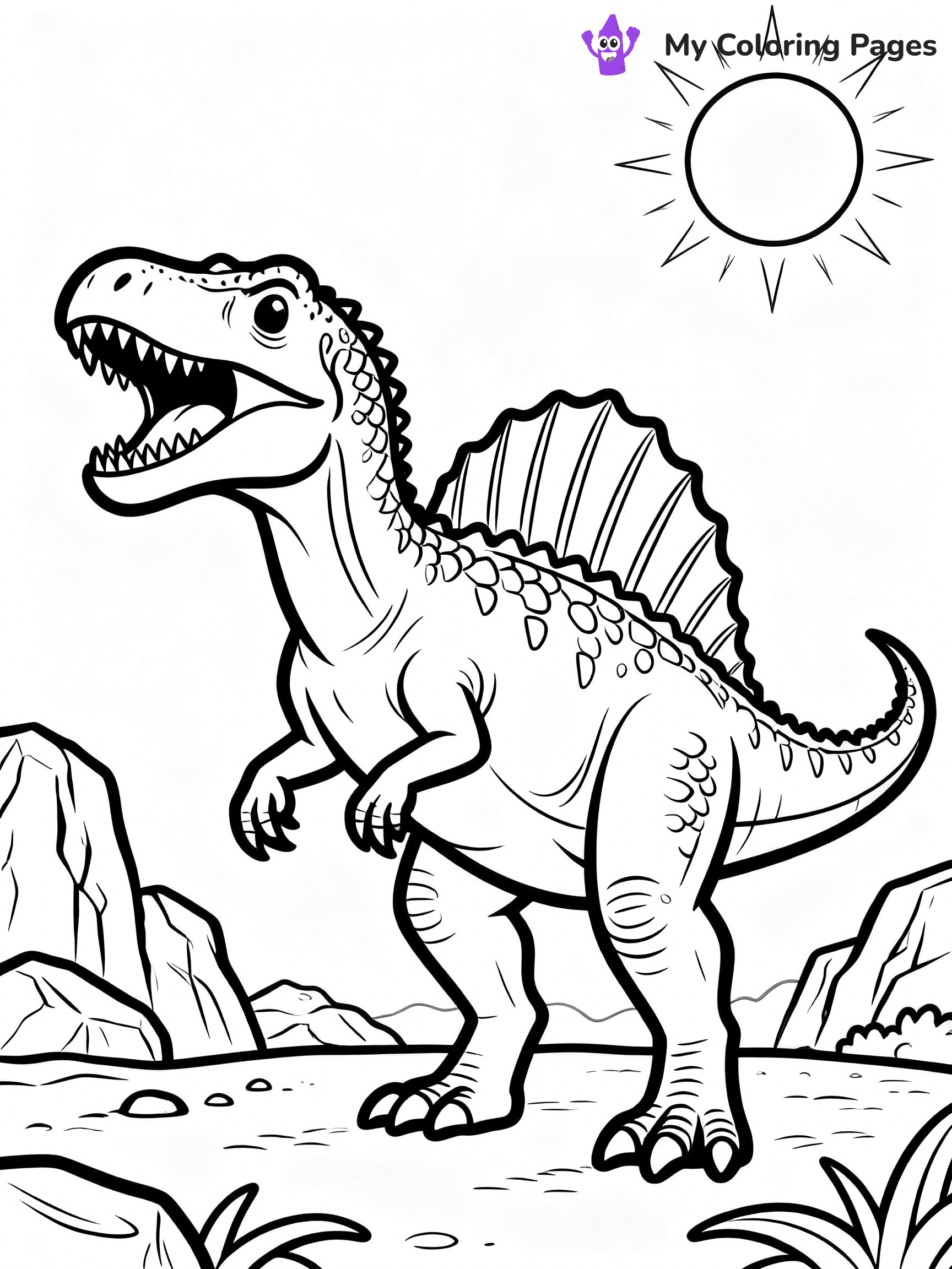 Spinosaurus Coloring Pages - 26