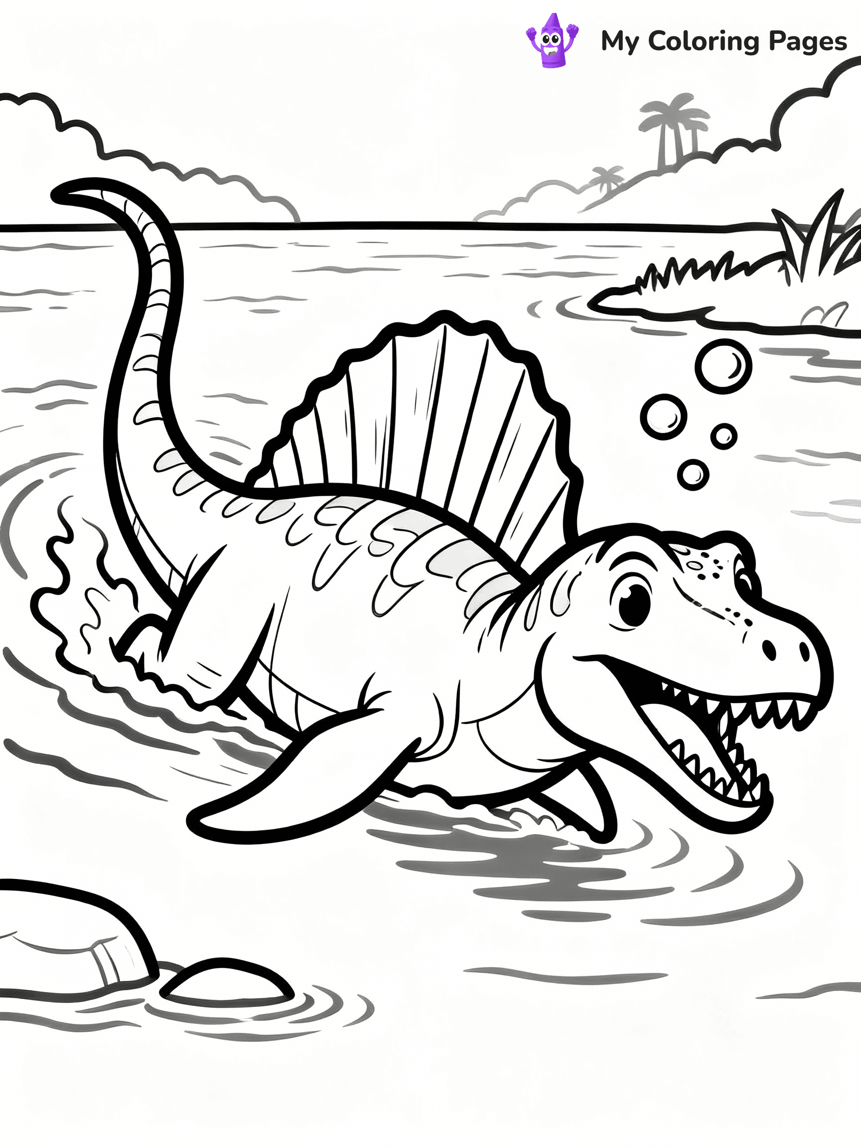 Spinosaurus Coloring Pages - 10