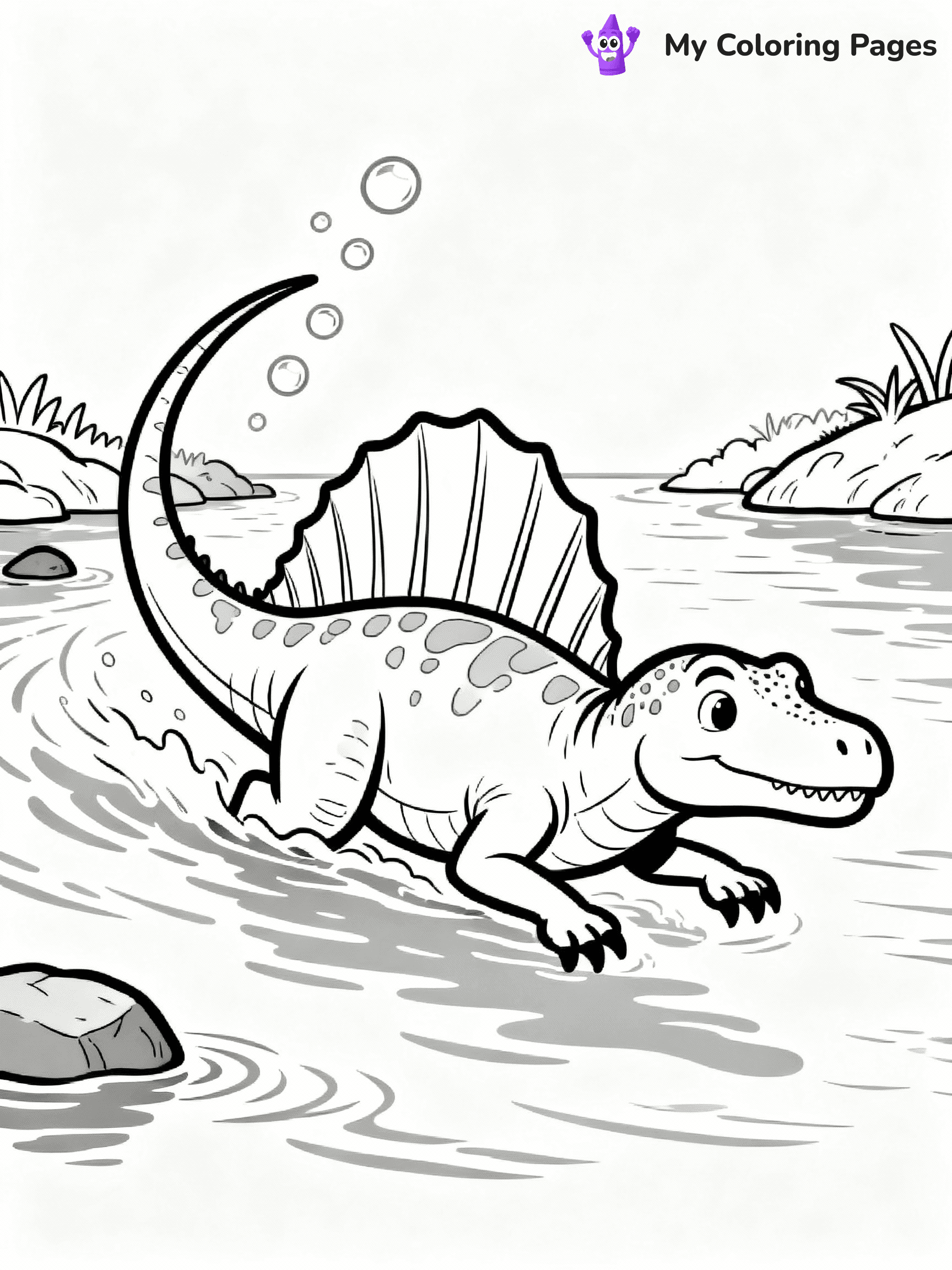 Spinosaurus Coloring Pages - 7