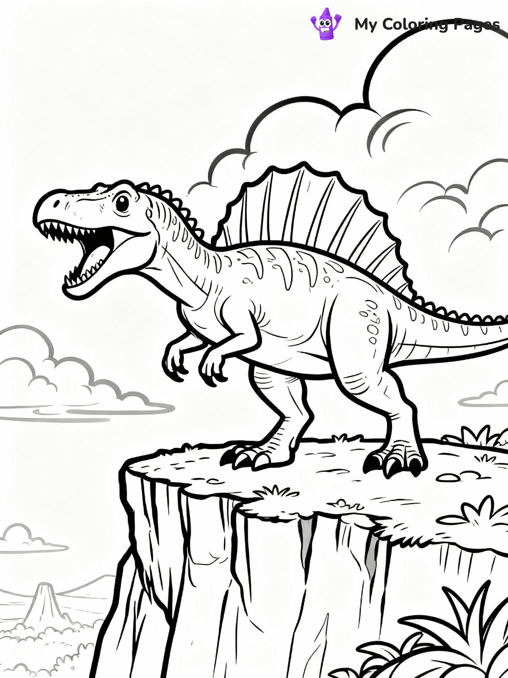 Spinosaurus Coloring Pages - 2