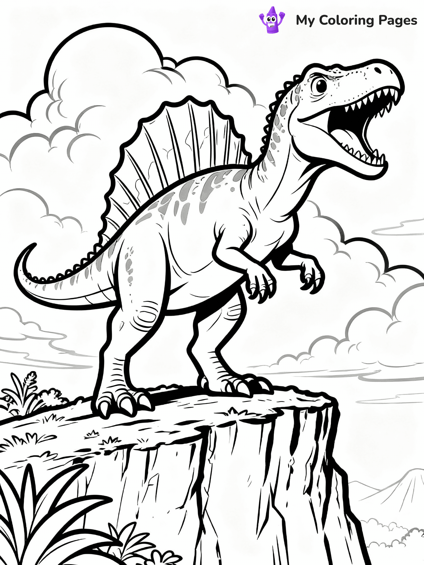 Spinosaurus Coloring Pages - 1