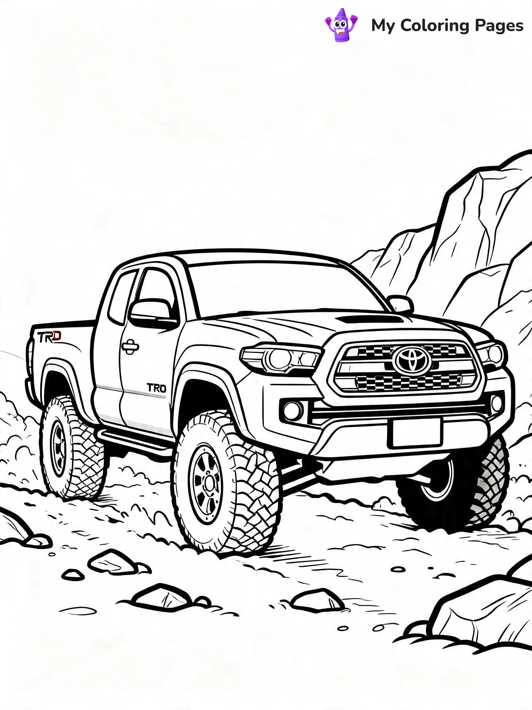 Toyota Tacoma Coloring Pages - 23