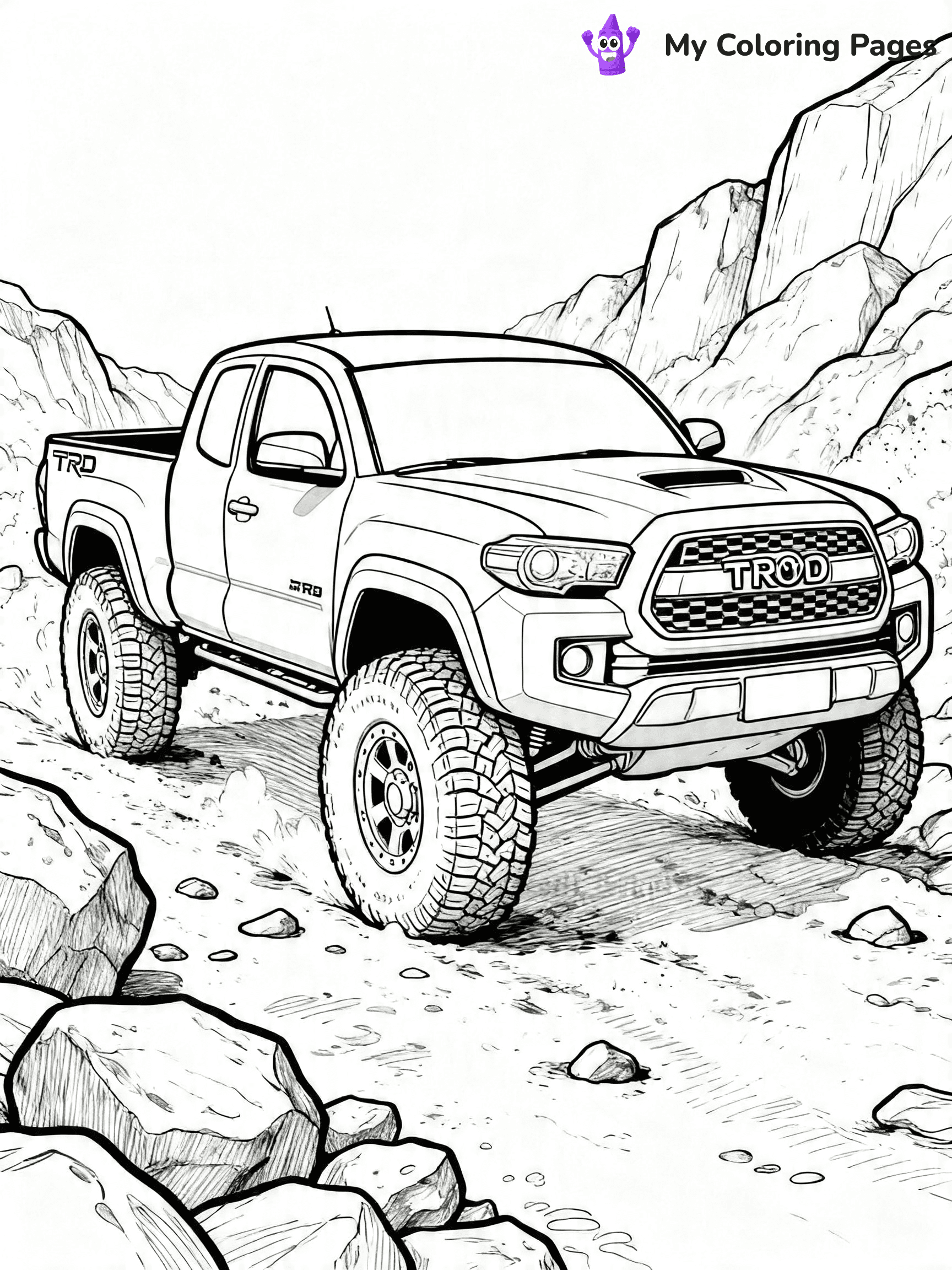 Toyota Tacoma Coloring Pages - 24