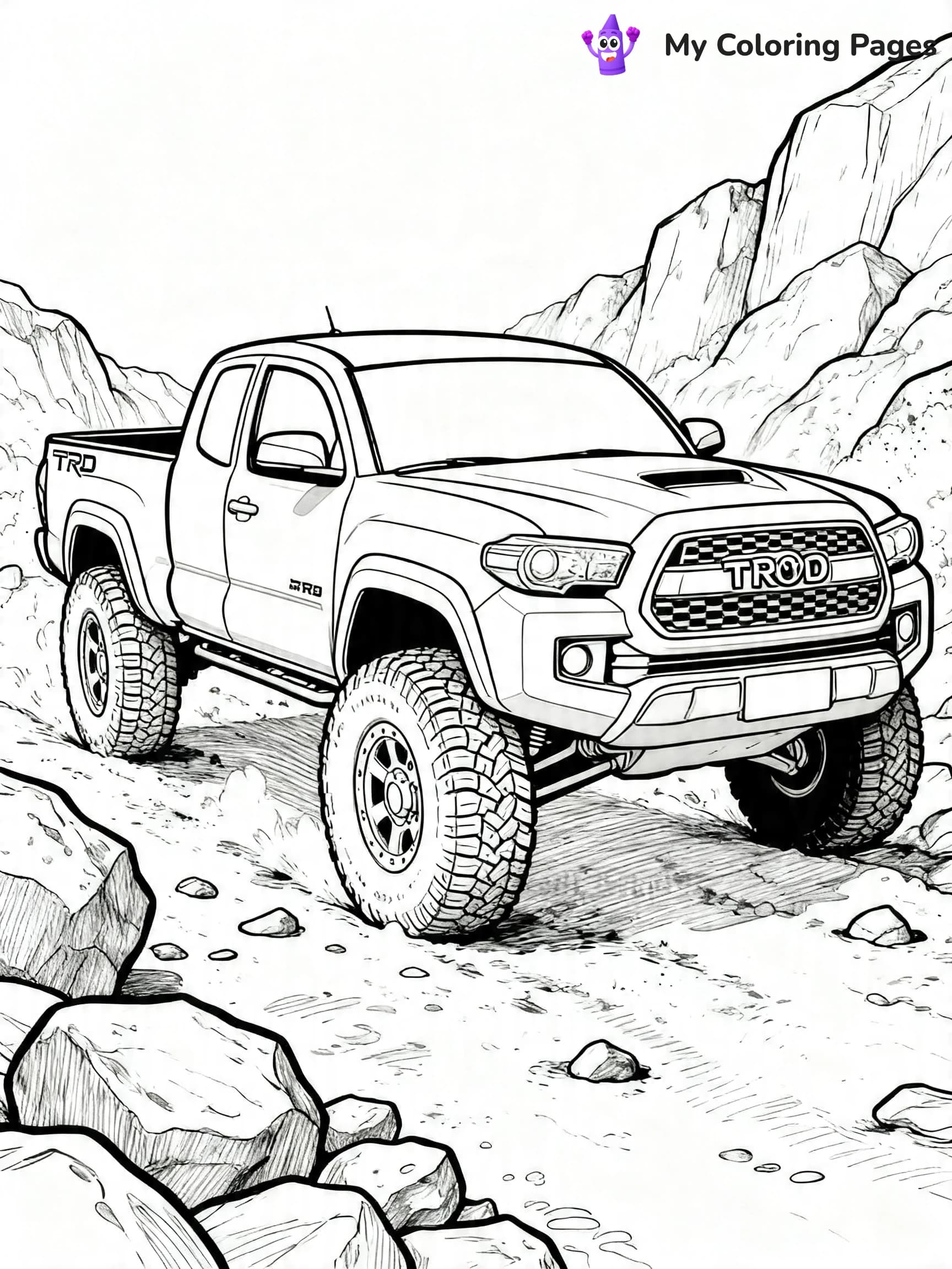 Toyota Tacoma Coloring Pages - 22