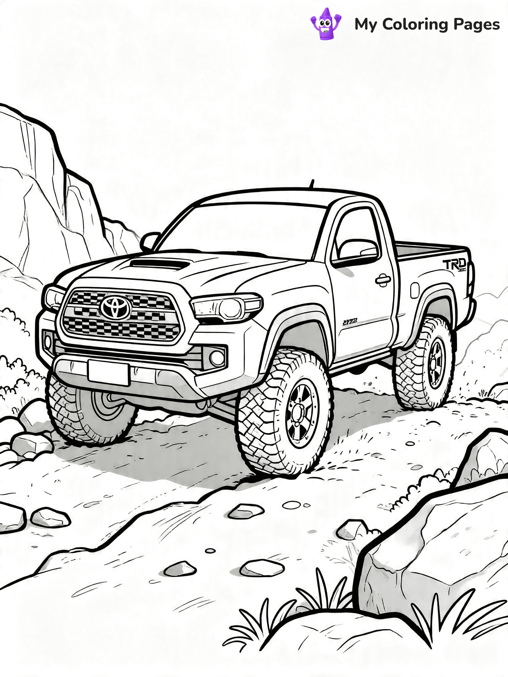 Toyota Tacoma Coloring Pages - 23