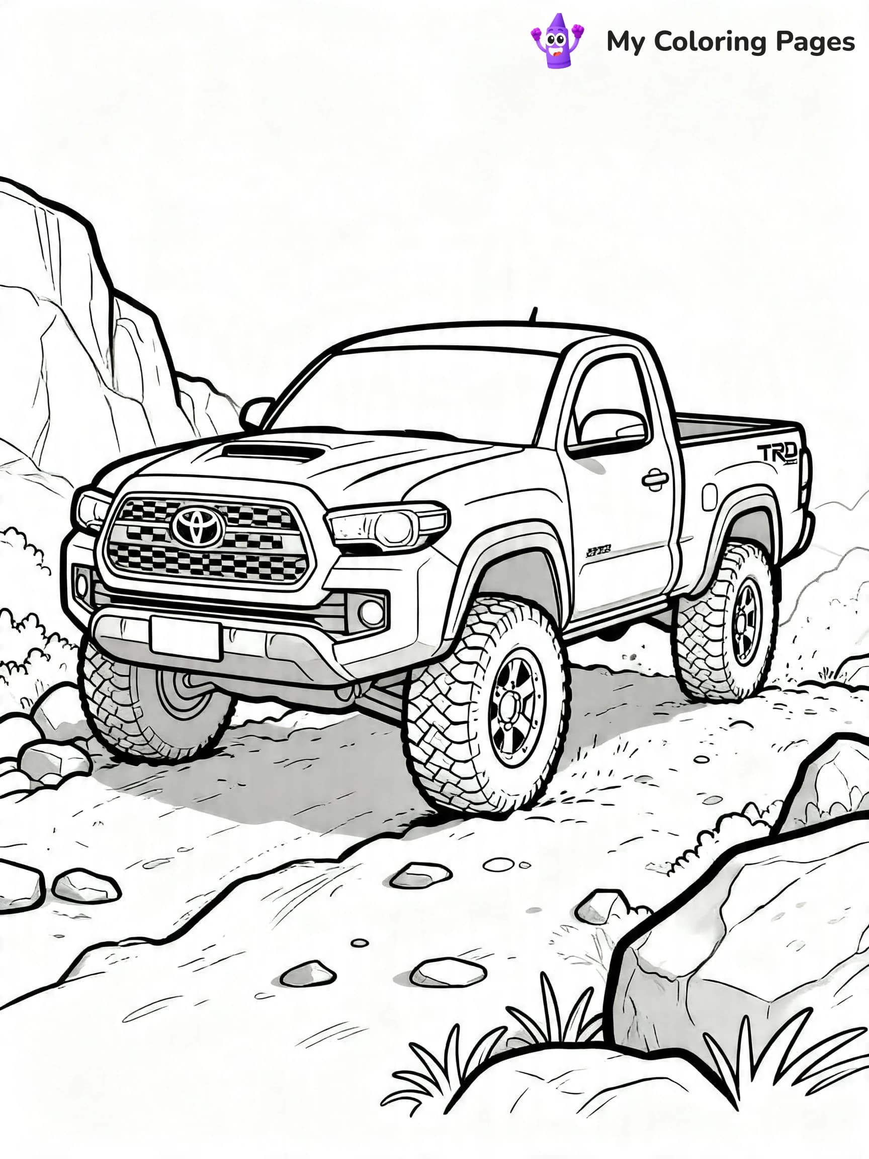 Toyota Tacoma Coloring Pages - 21