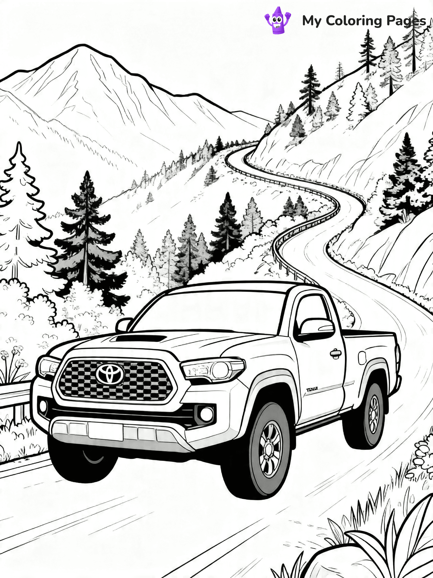 Toyota Tacoma Coloring Pages - 7