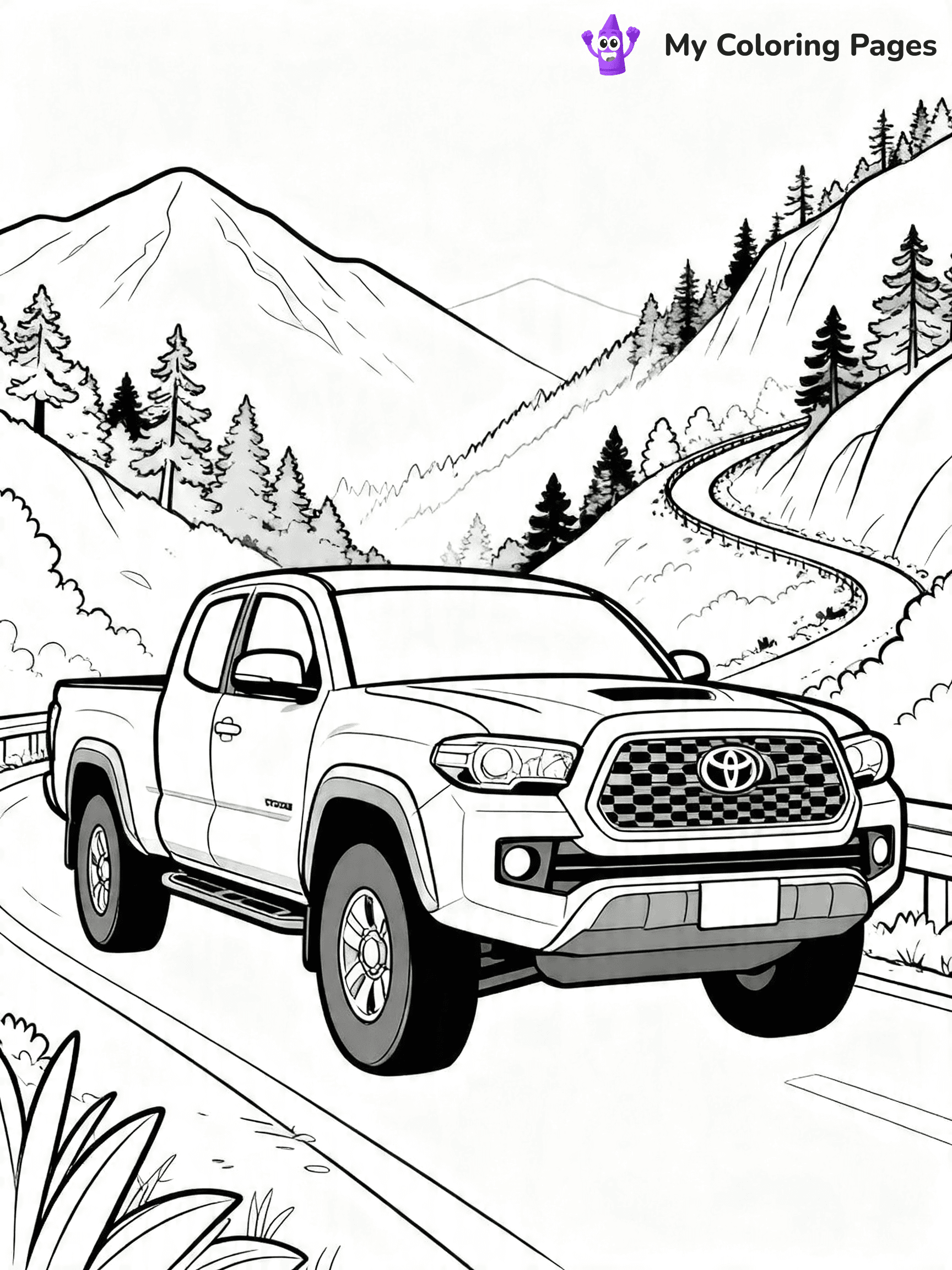 Toyota Tacoma Coloring Pages - 6