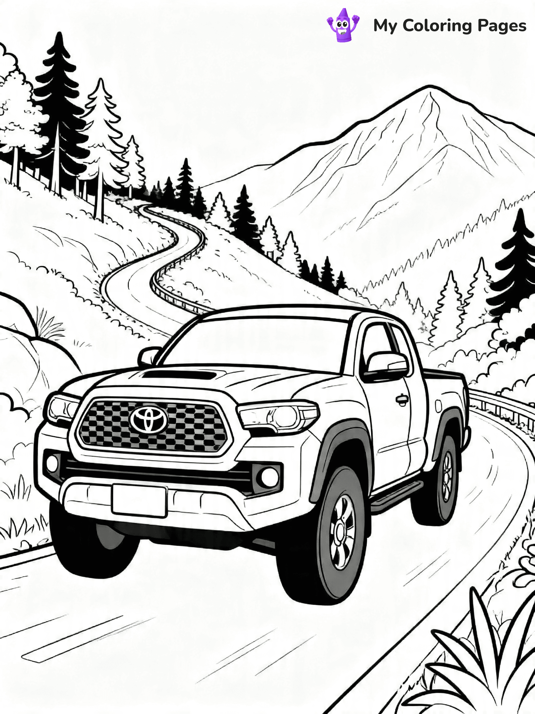 Toyota Tacoma Coloring Pages - 5