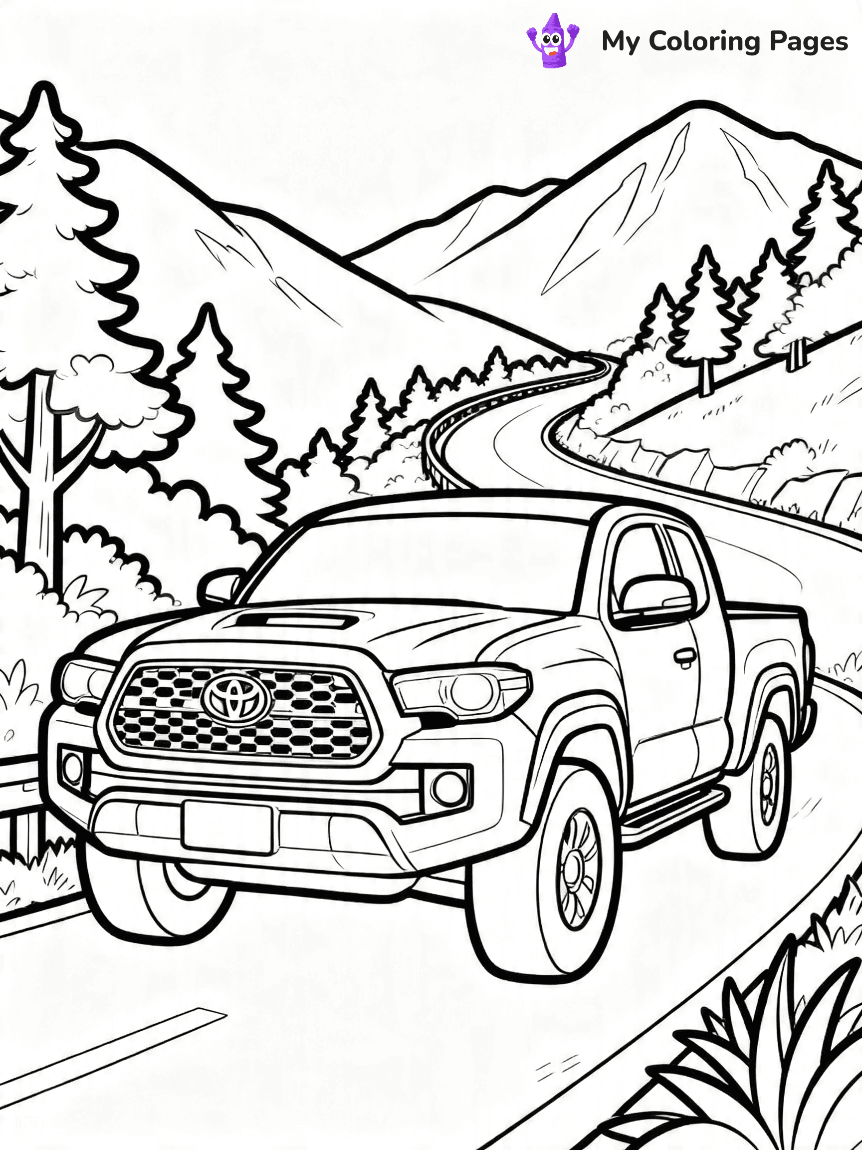 Toyota Tacoma Coloring Pages - 4