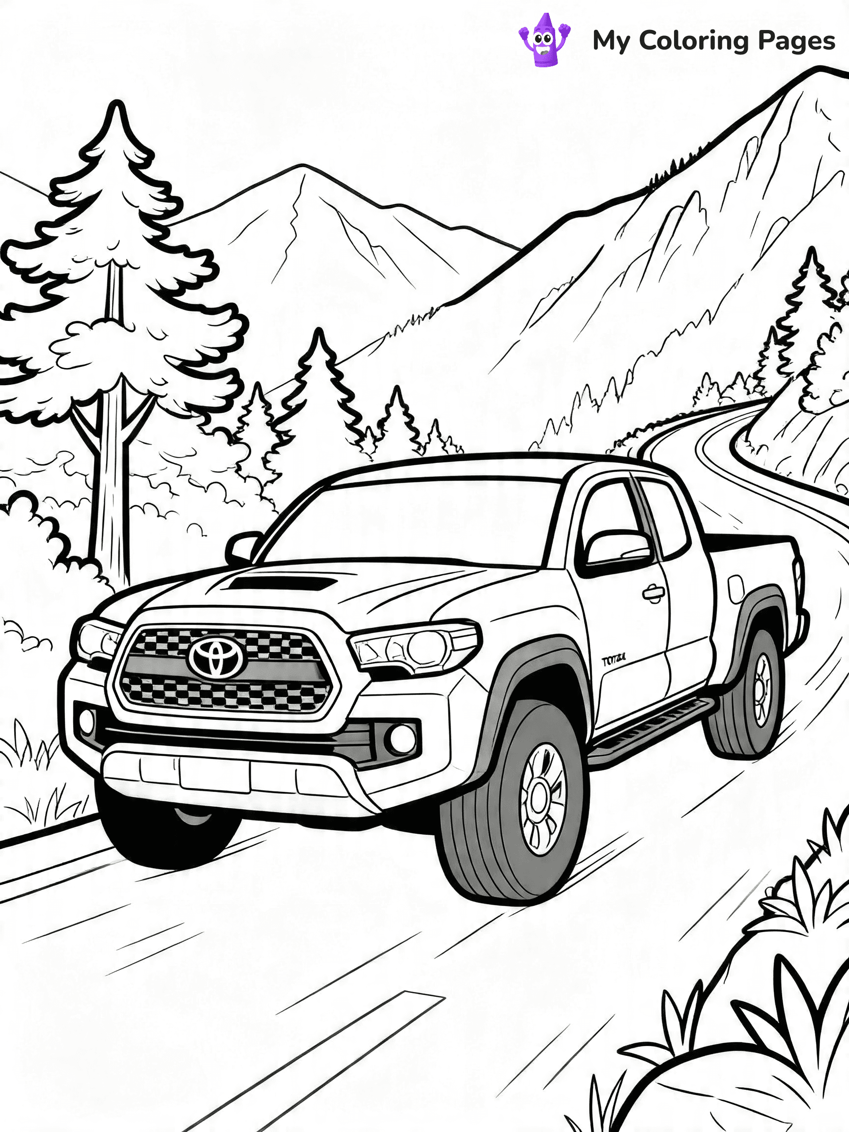 Toyota Tacoma Coloring Pages - 3