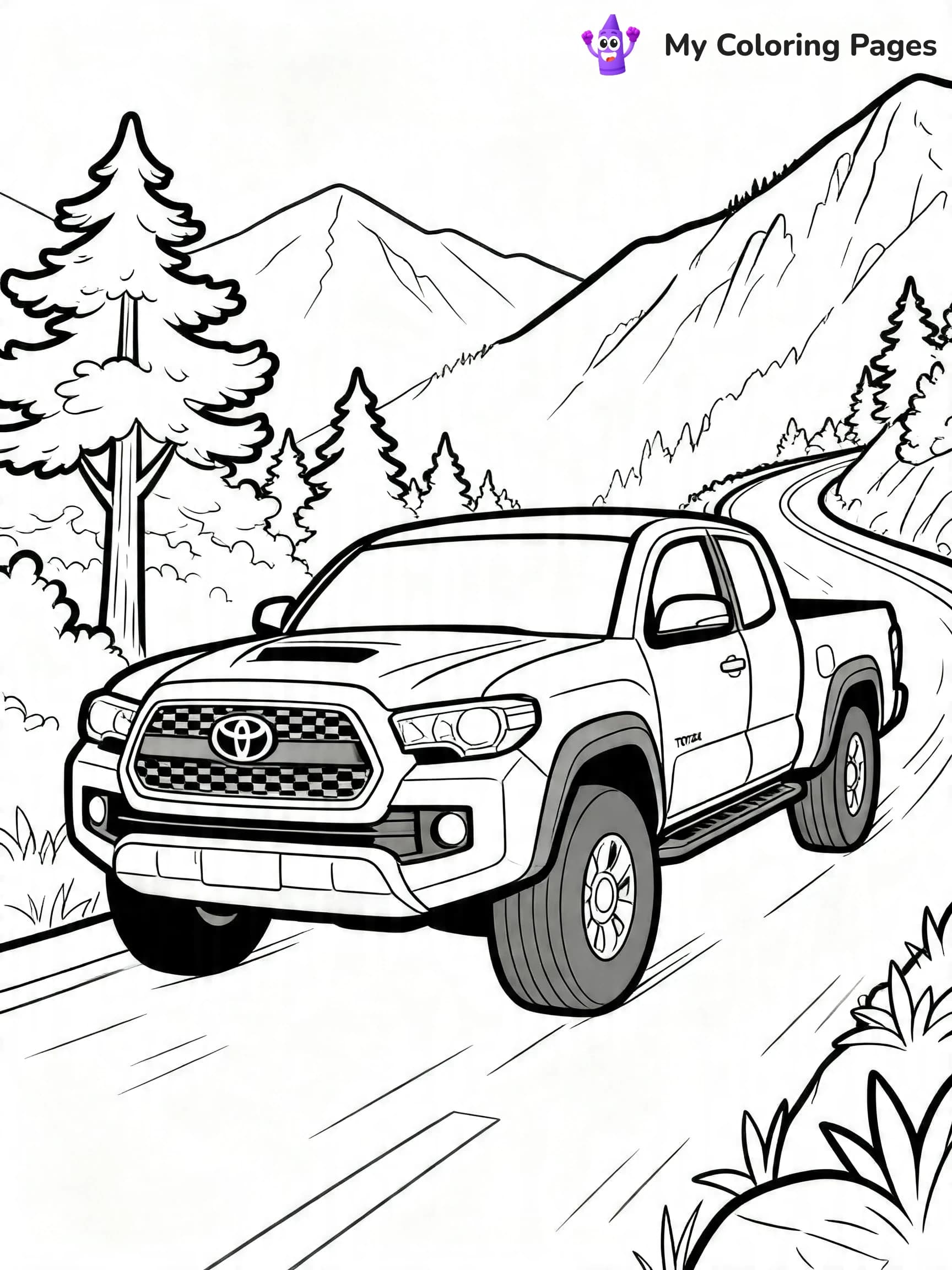 Toyota Tacoma Coloring Pages - 3