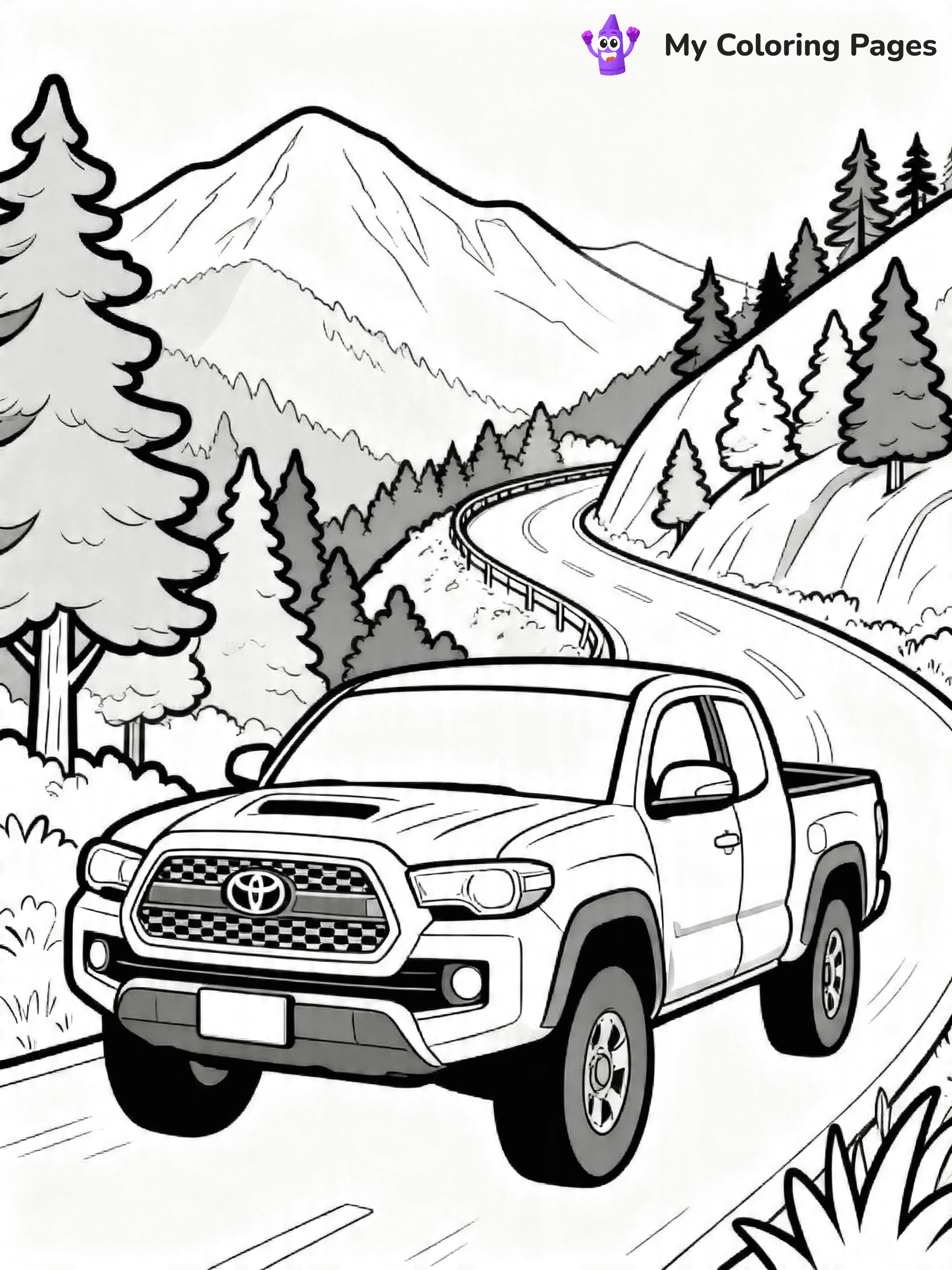 Toyota Tacoma Coloring Pages - 2