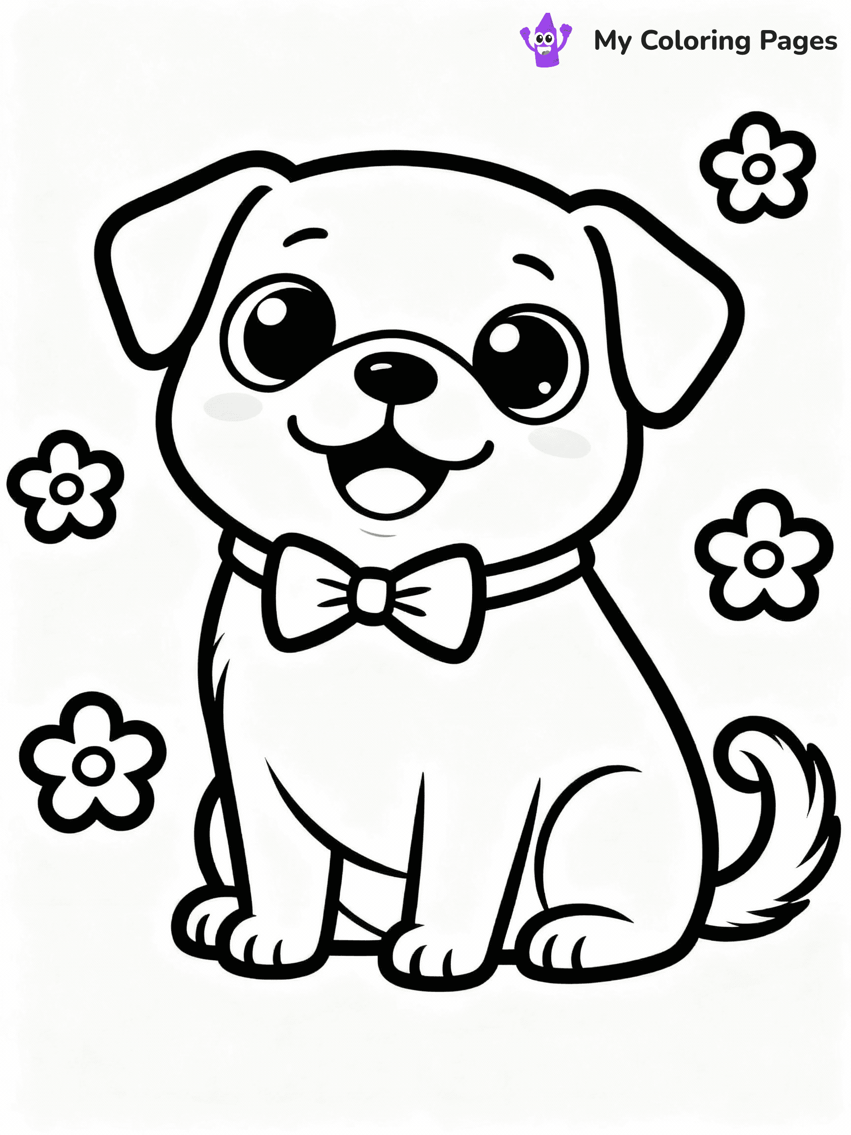 Pug Coloring Pages - 38