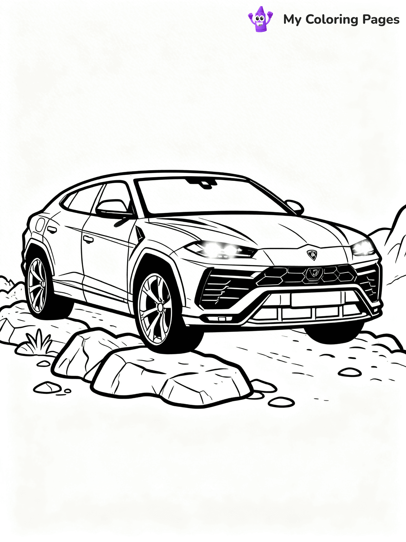 Cool Lamborghini Coloring Pages - 37
