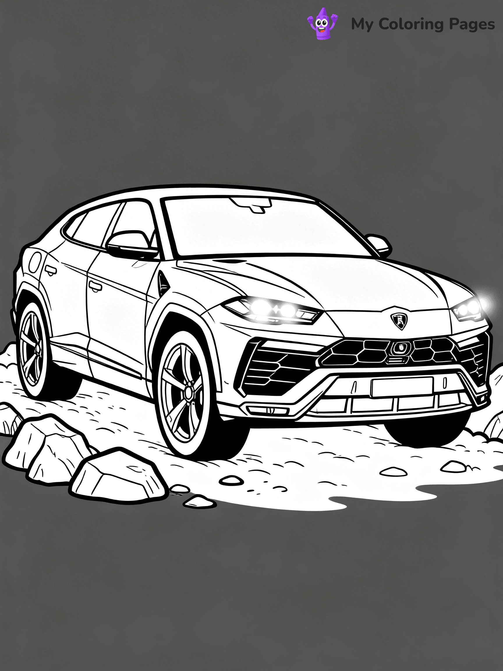 Cool Lamborghini Coloring Pages - 35