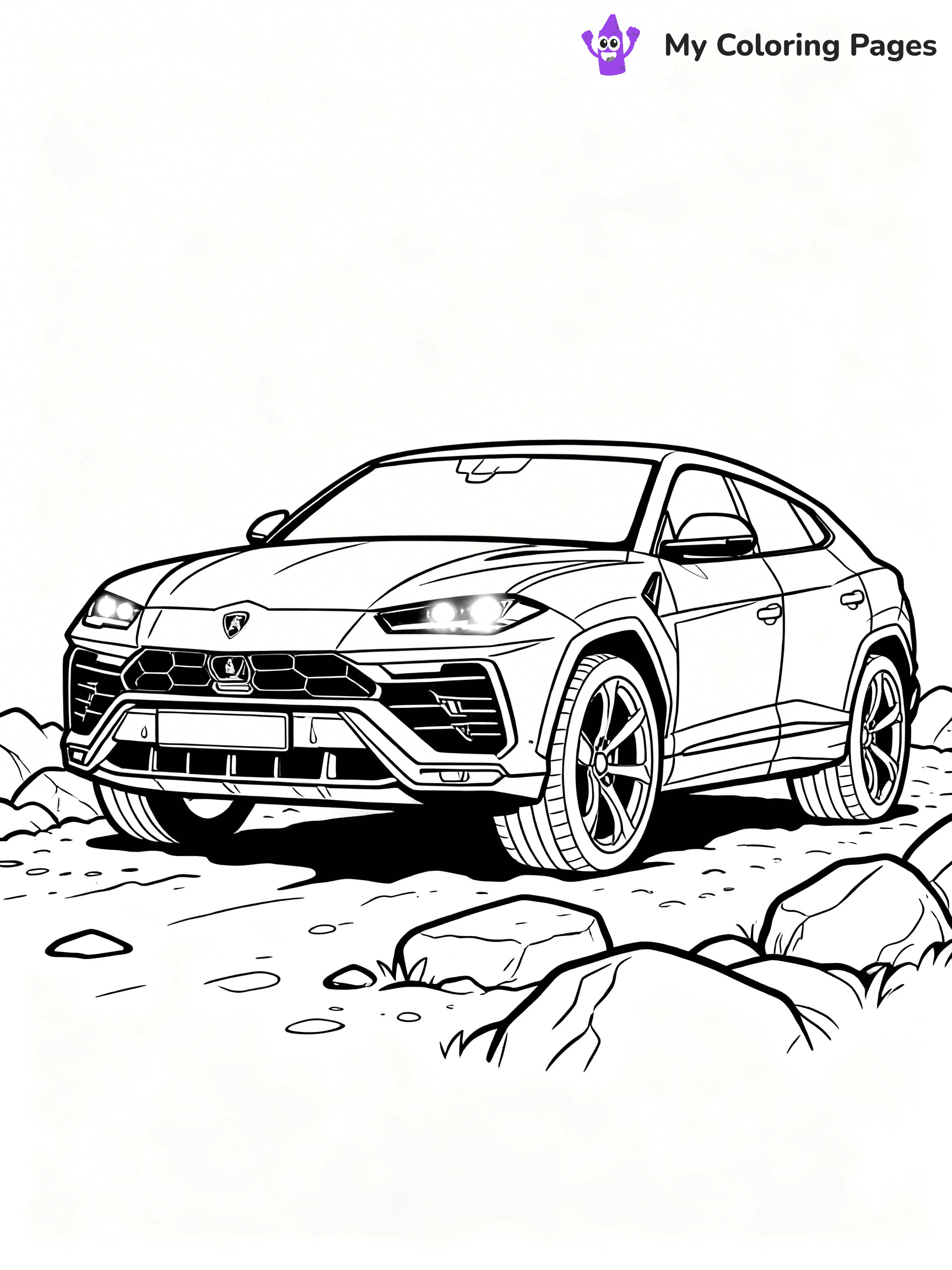 Cool Lamborghini Coloring Pages - 33