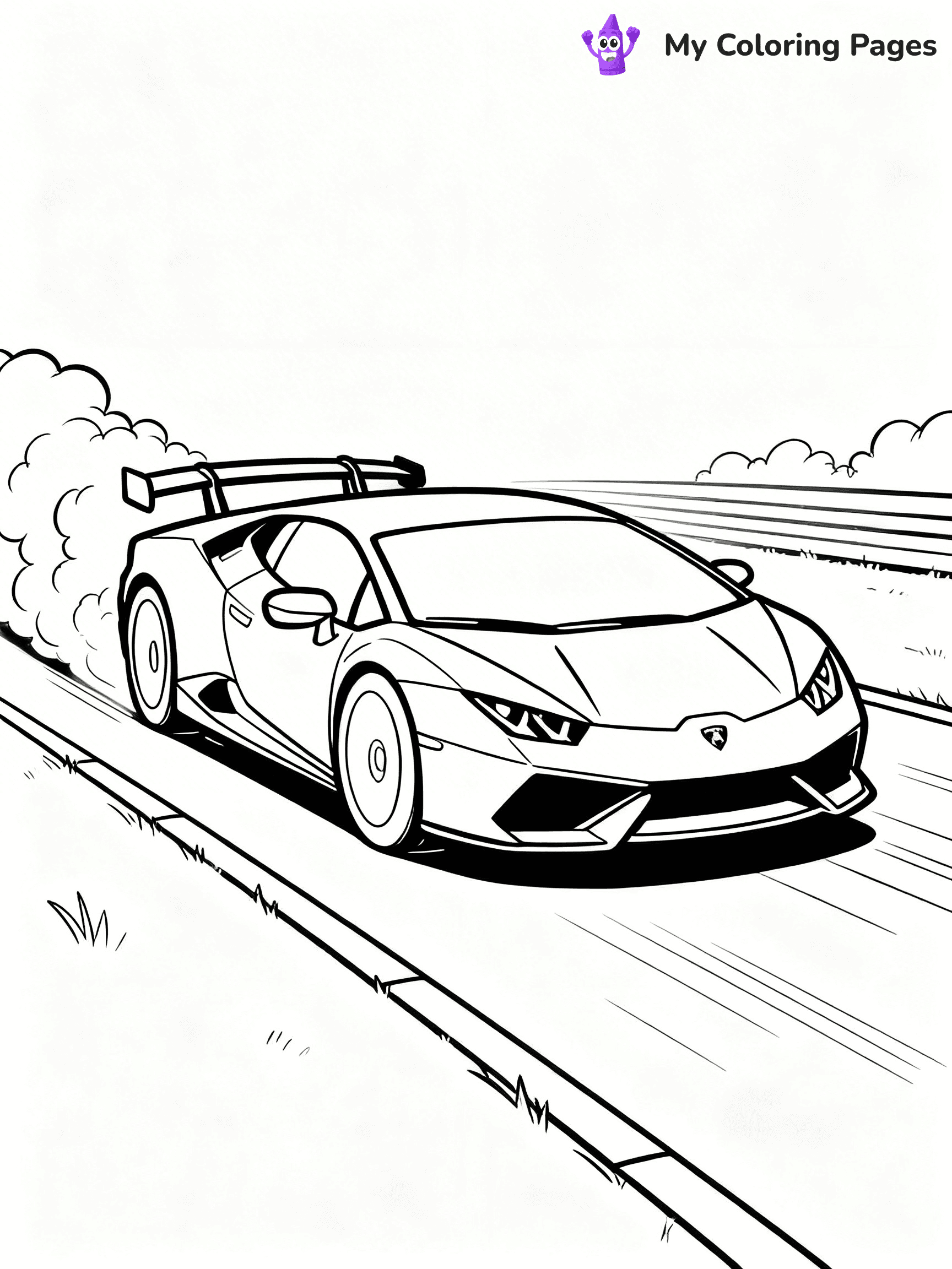 Cool Lamborghini Coloring Pages - 32