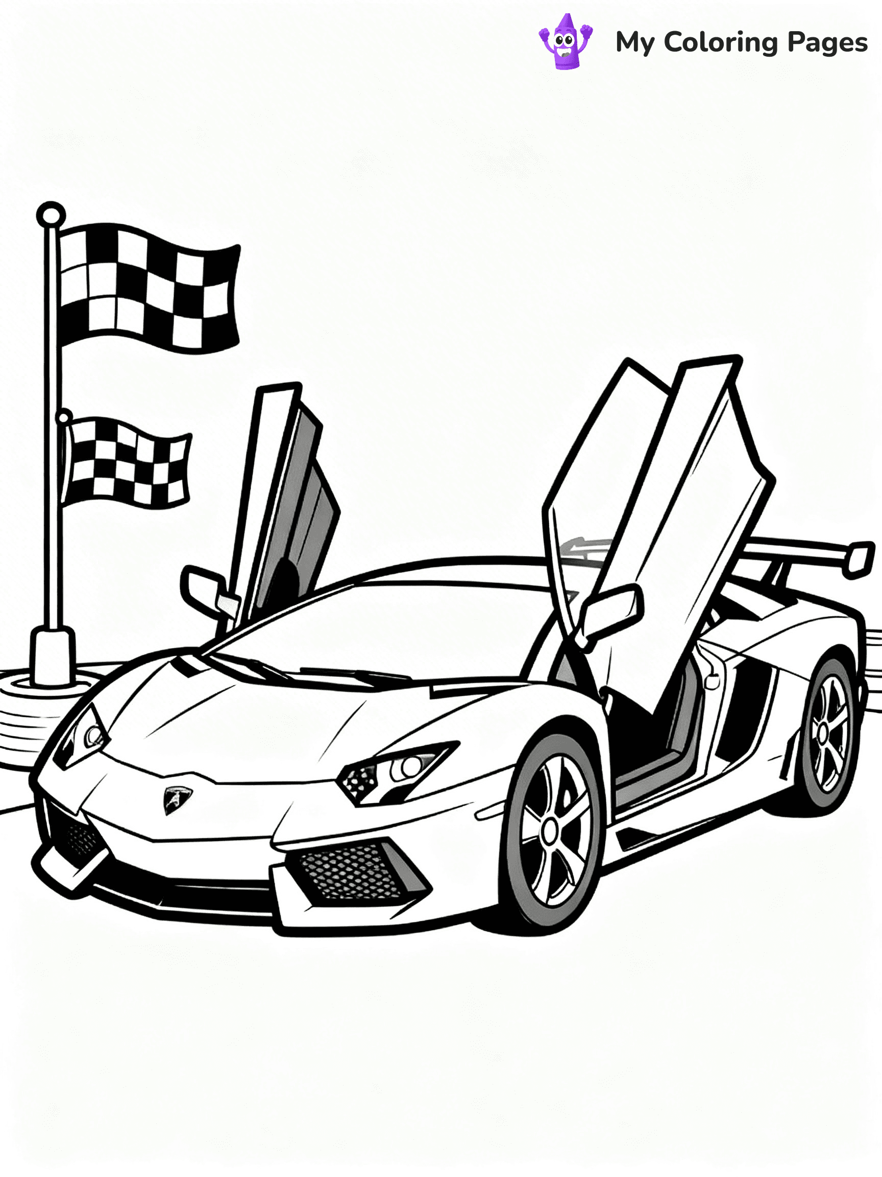 Cool Lamborghini Coloring Pages - 25