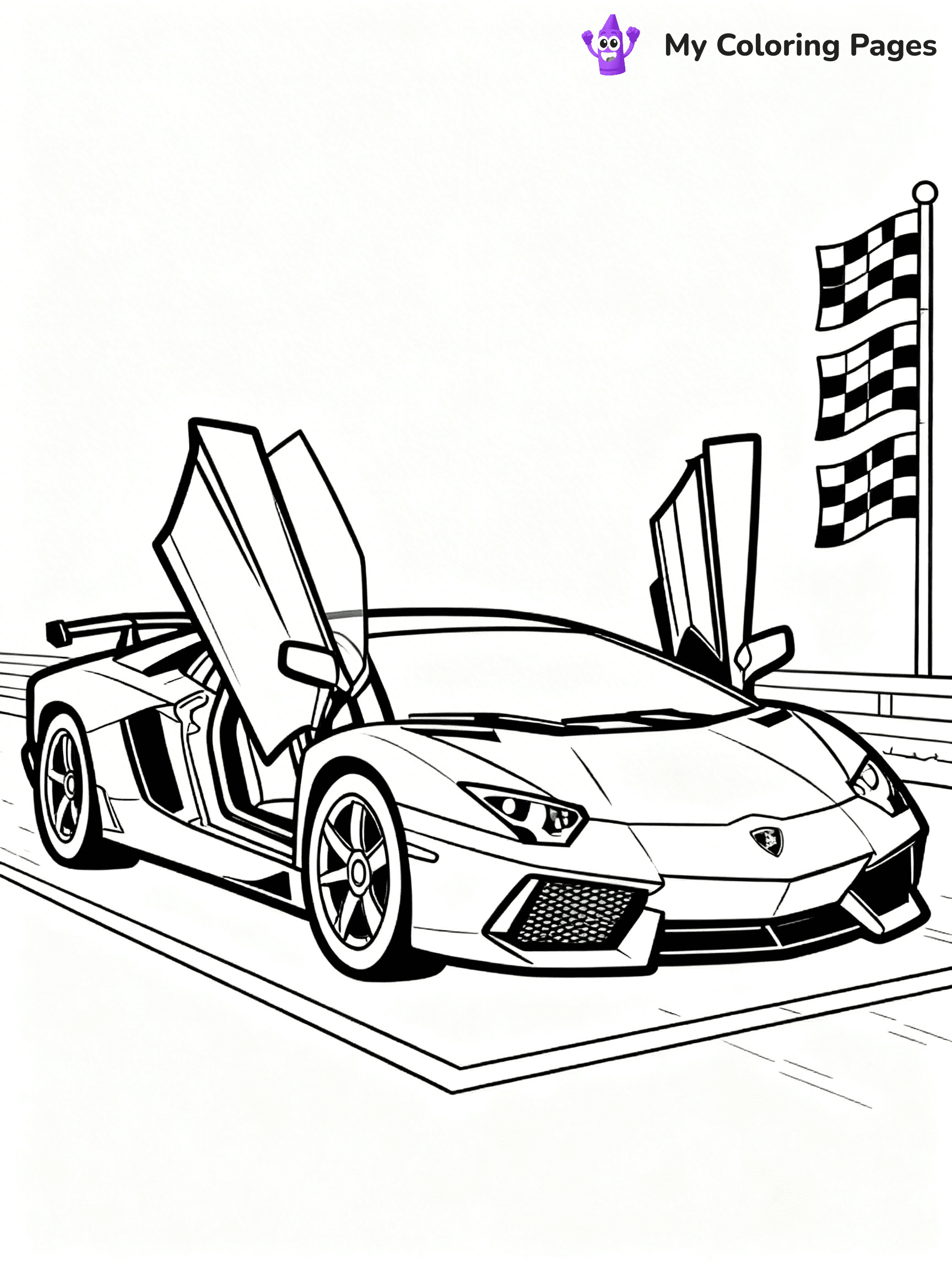 Cool Lamborghini Coloring Pages - 24
