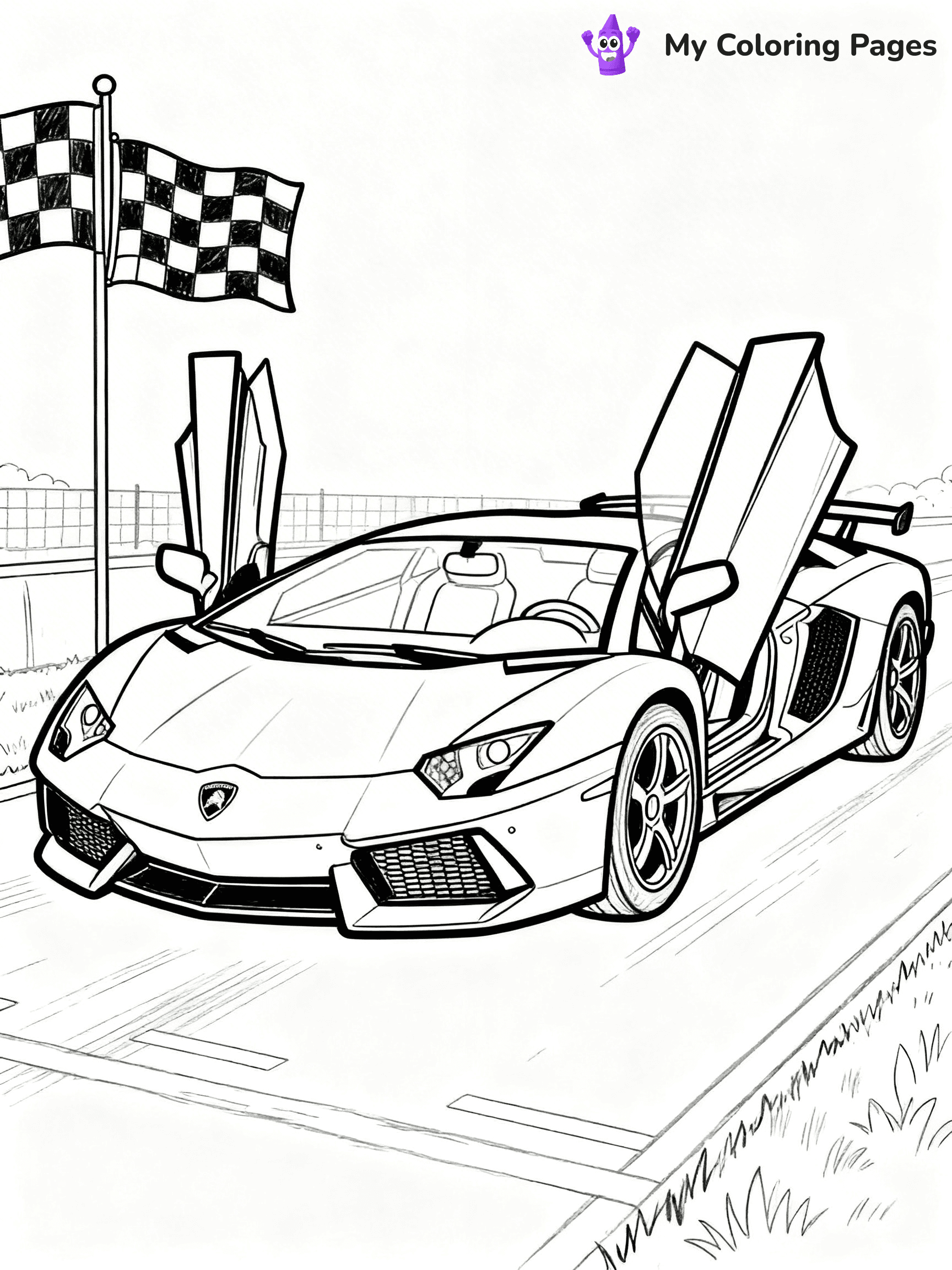 Cool Lamborghini Coloring Pages - 23