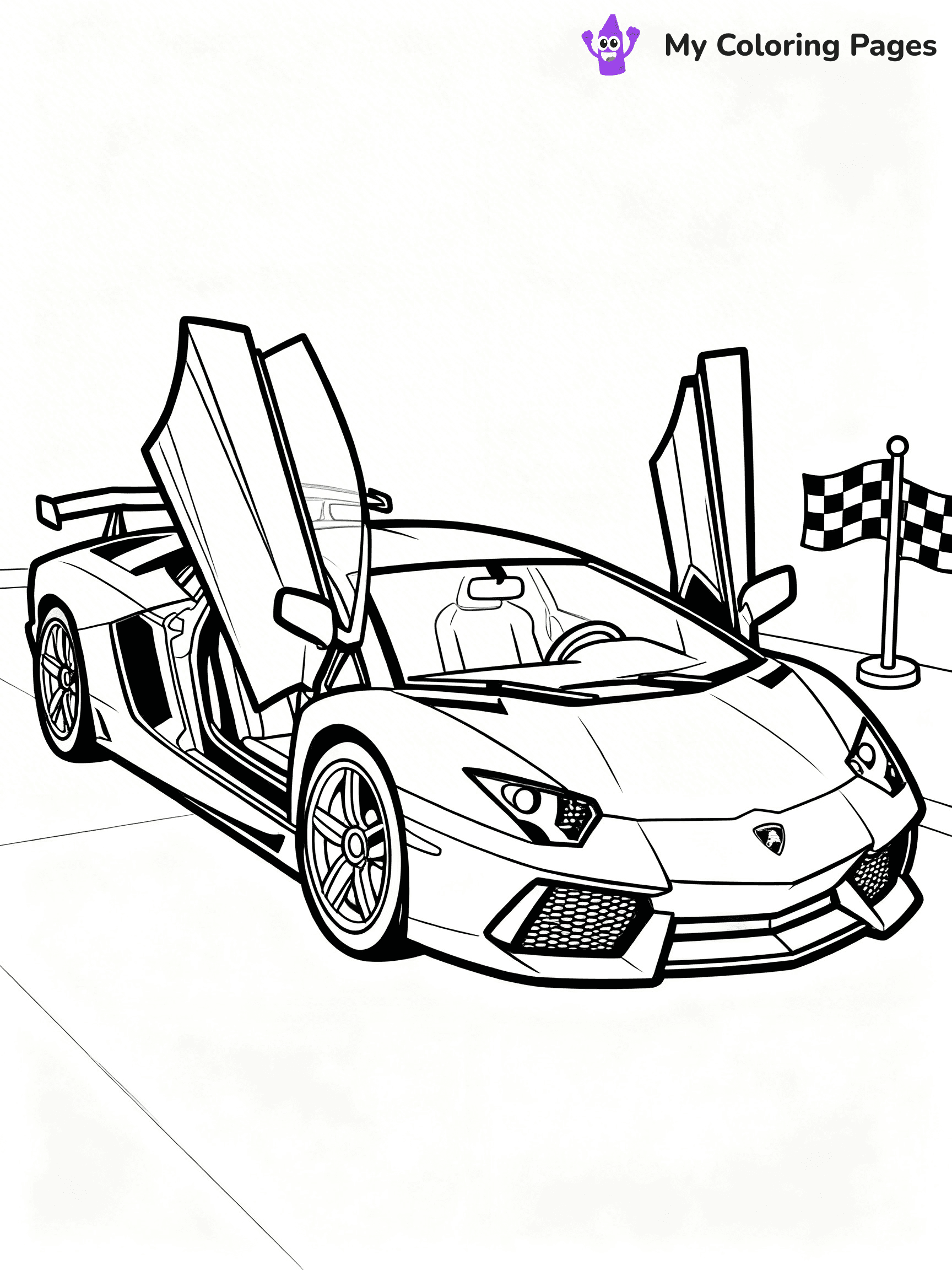 Cool Lamborghini Coloring Pages - 22