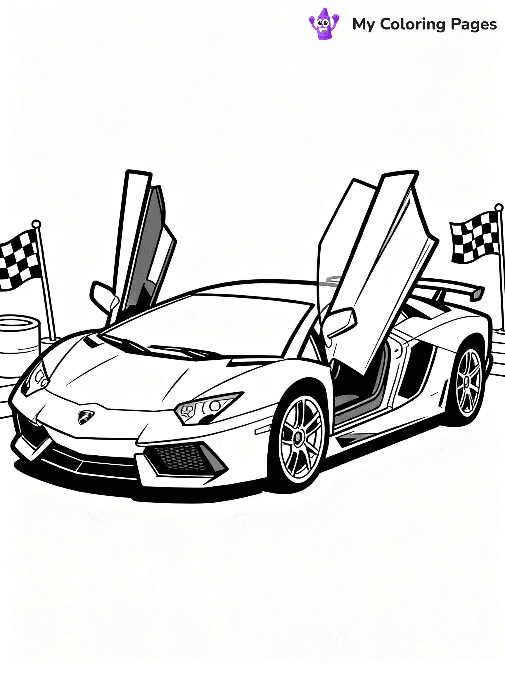 Cool Lamborghini Coloring Pages - 21