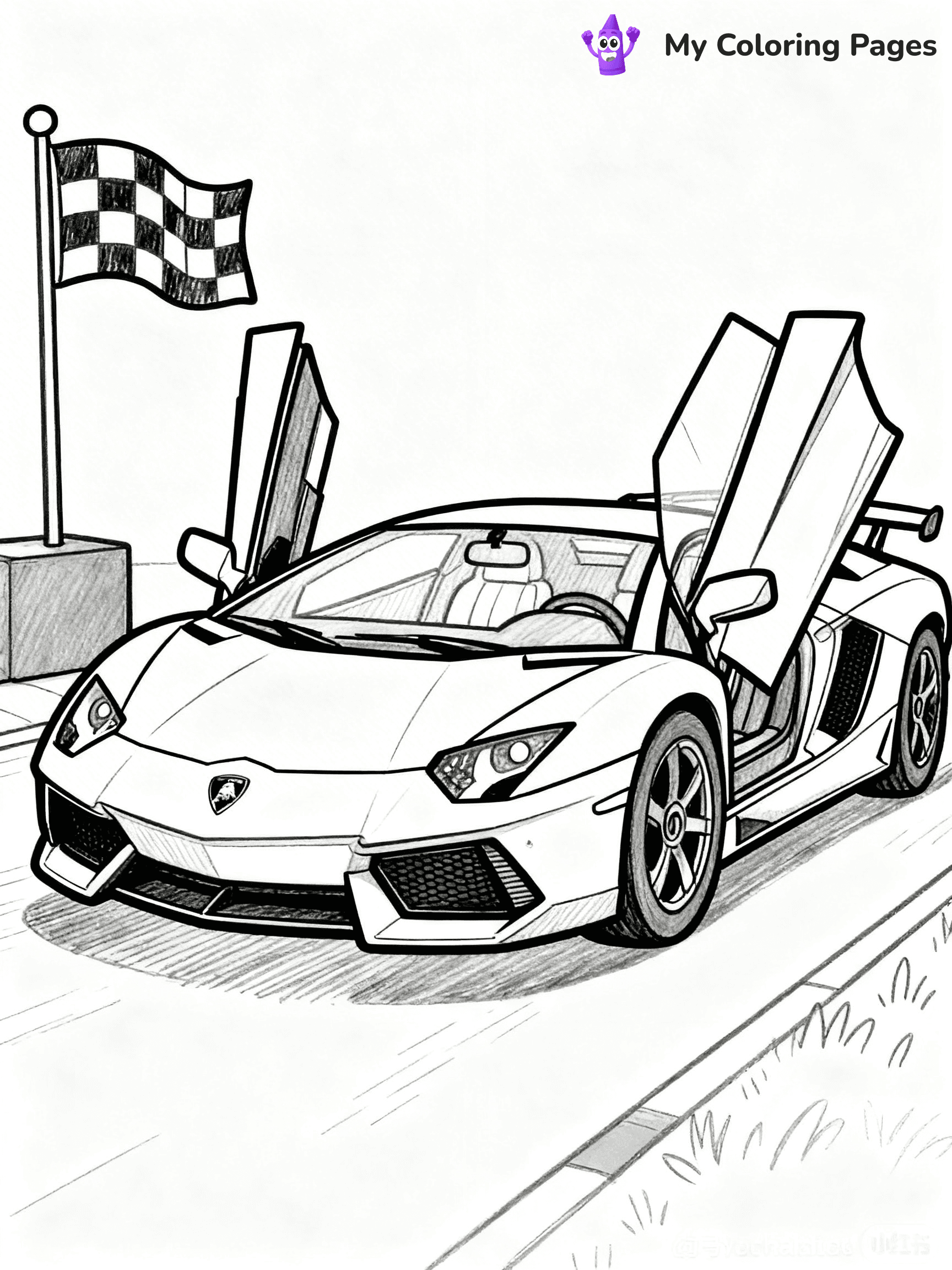 Cool Lamborghini Coloring Pages - 20