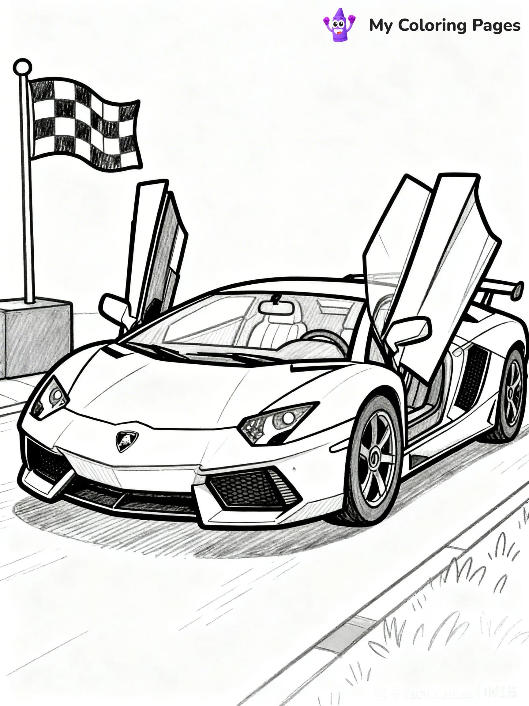 Cool Lamborghini Coloring Pages - 20