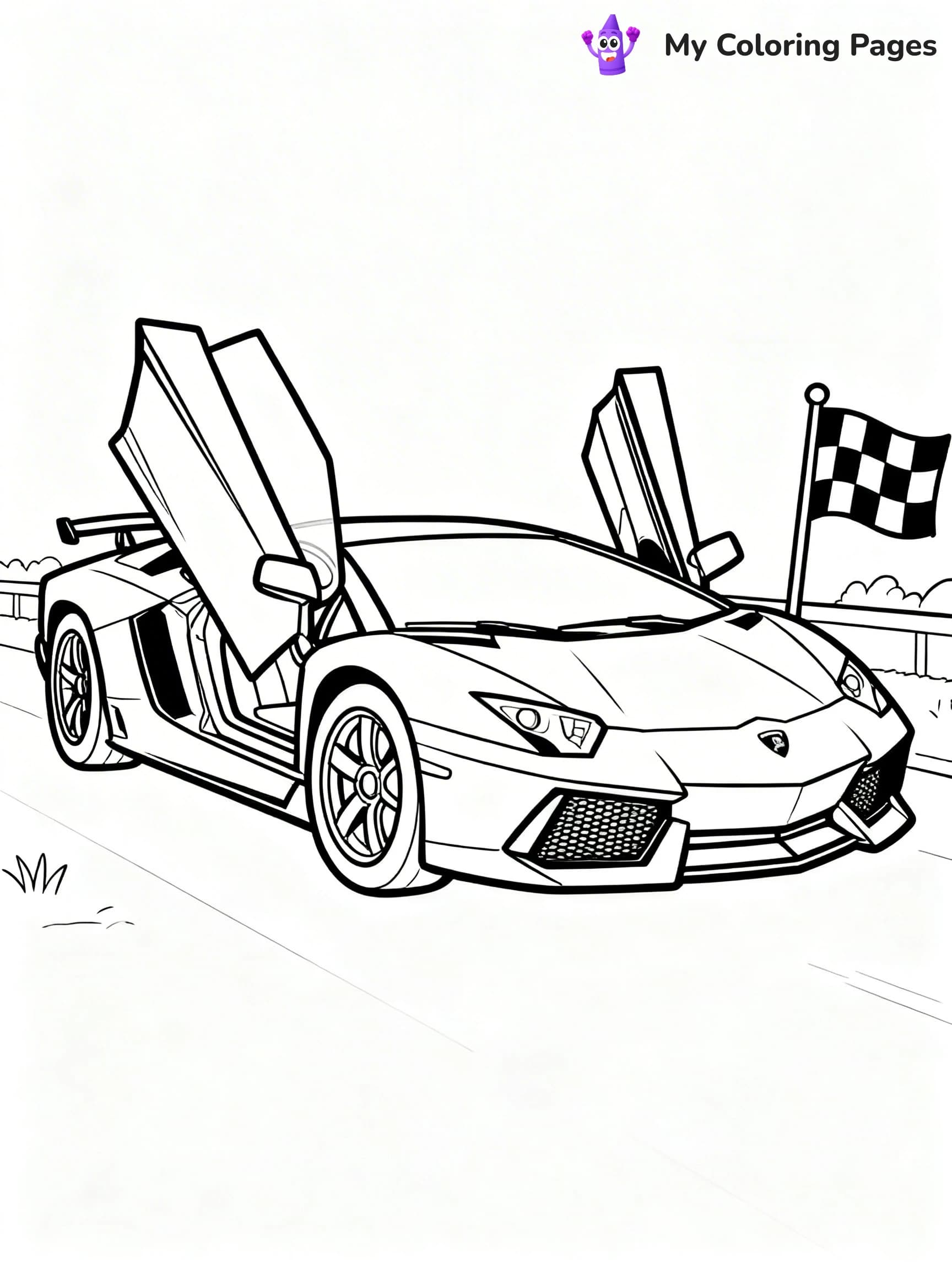 Cool Lamborghini Coloring Pages - 19