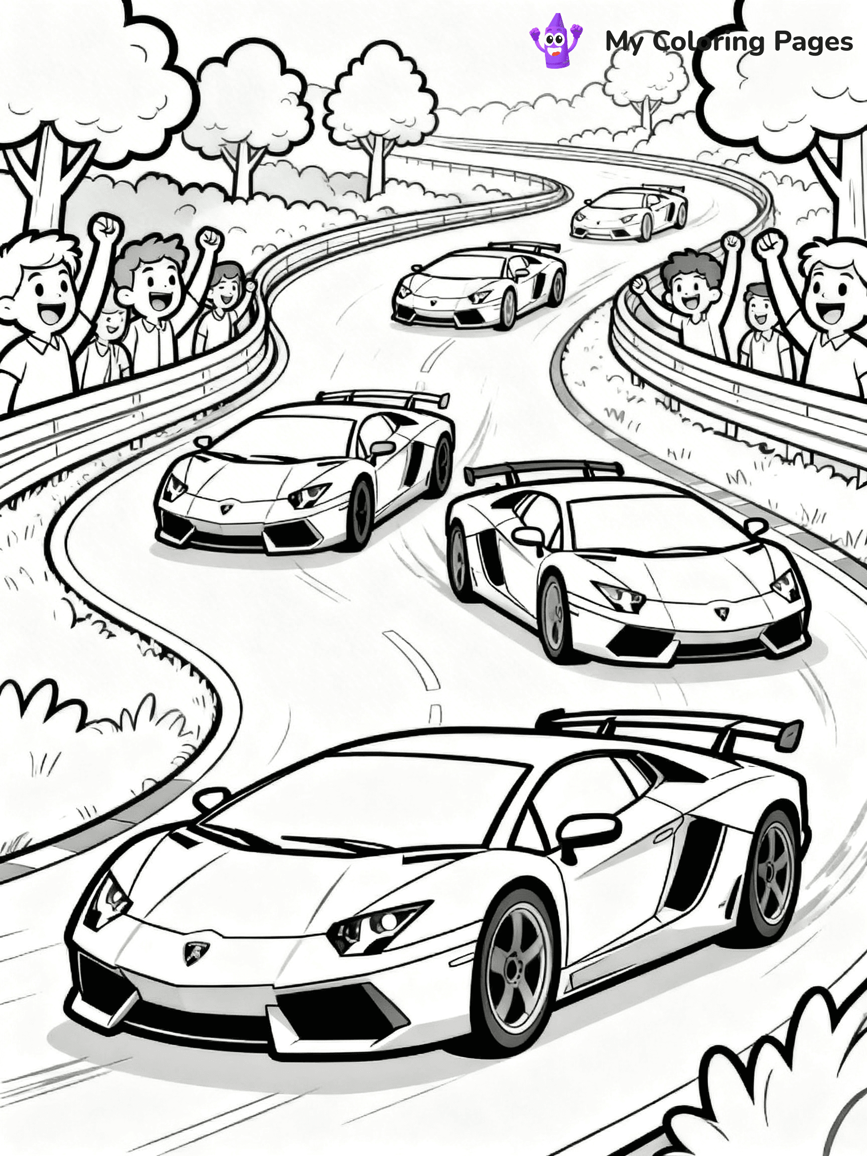 Cool Lamborghini Coloring Pages - 18