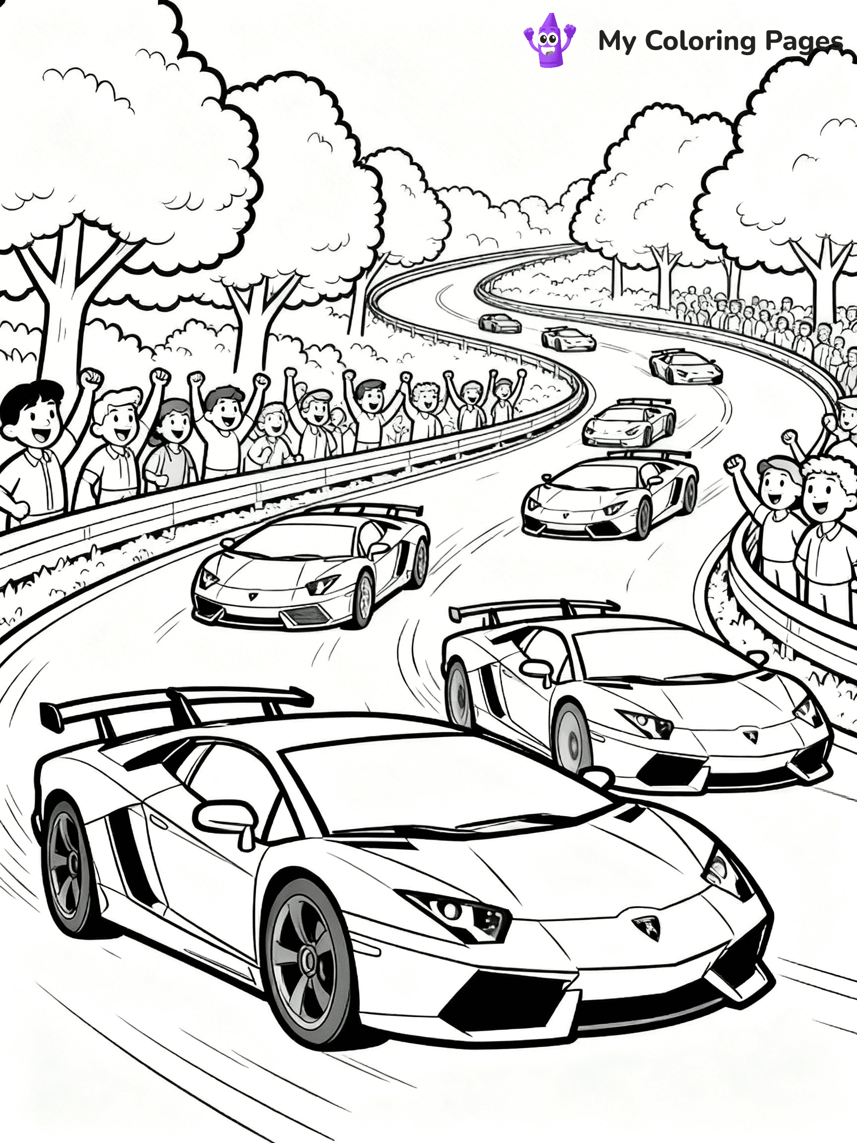 Cool Lamborghini Coloring Pages - 17