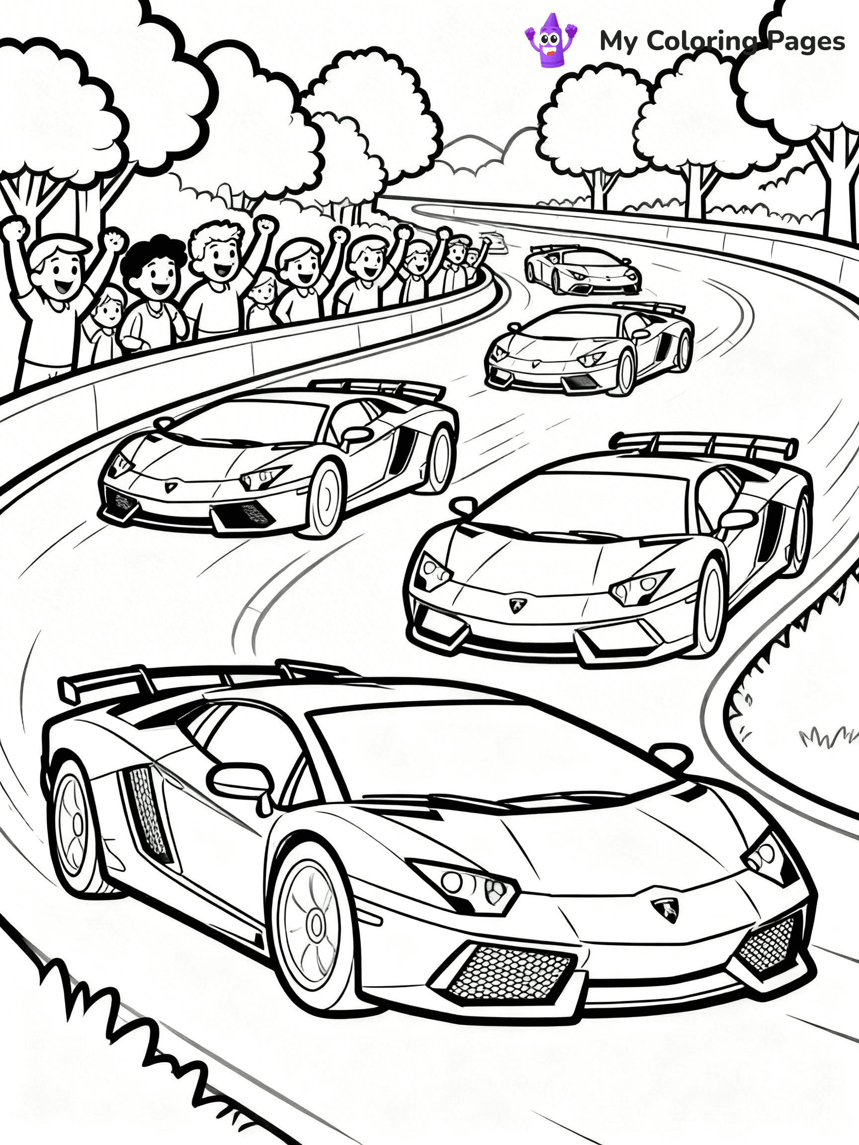 Cool Lamborghini Coloring Pages - 16